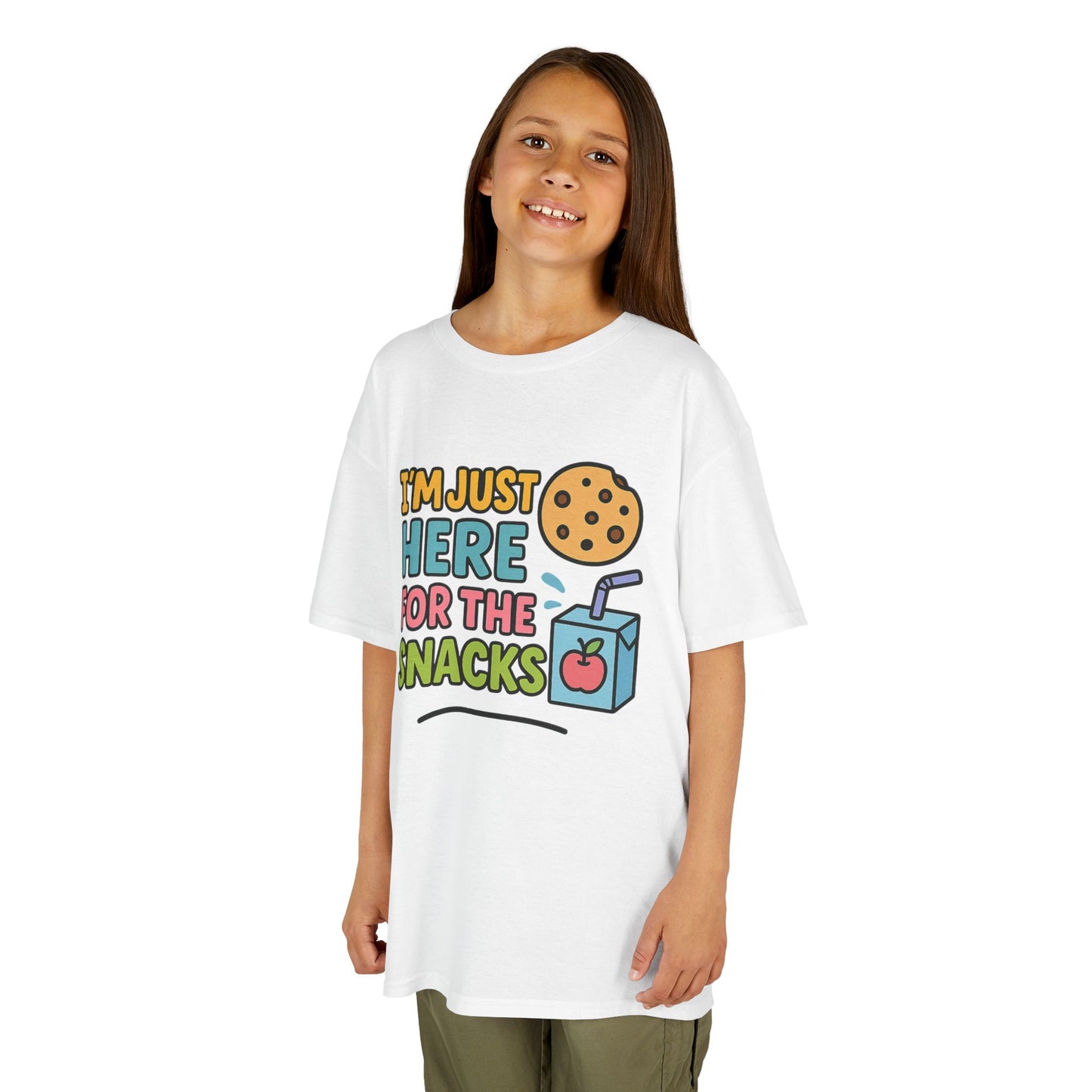Kids Snack Time Tee - Fun Kids T-Shirt, Cute Cotton Tee, Snack Lover Gift, Funny Kids Apparel, Birthday Gift for Kids