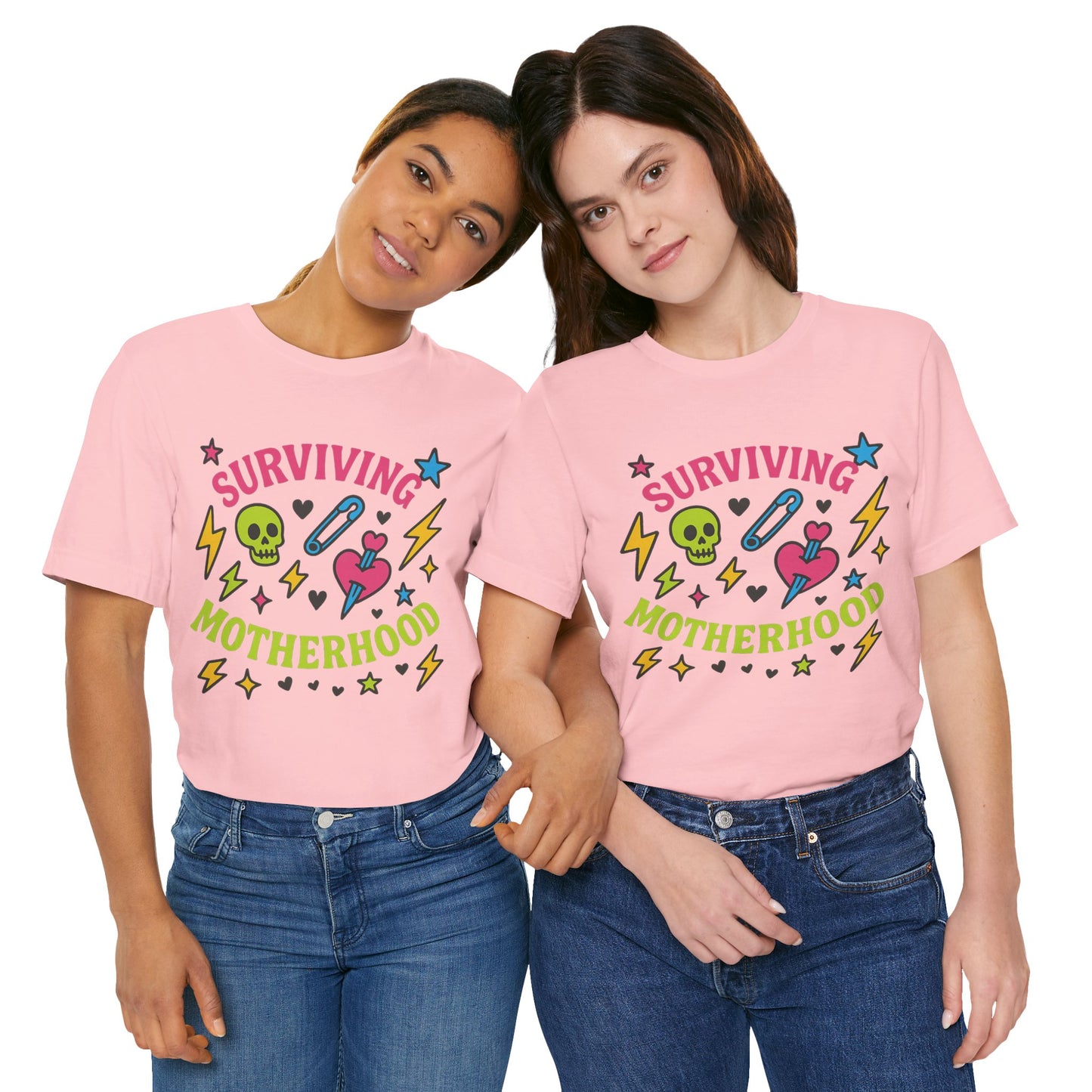 Surviving Motherhood Tee, Funny Mom Shirt, Gift for New Moms, Mother's Day Tee, Cute Graphic T-Shirt, Unisex Casual Wear