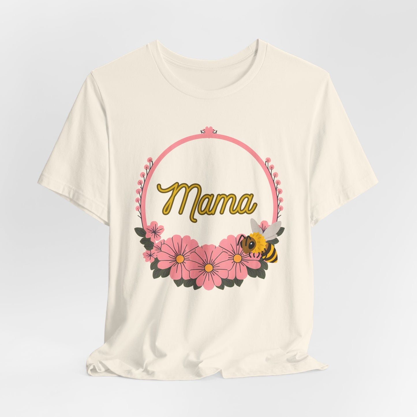 Mama Floral Bee Tee, Mother's Day Gift, Unisex Shirt, Spring Fashion, Cute Mom Shirt, Gift for Mom, Floral Design Tee