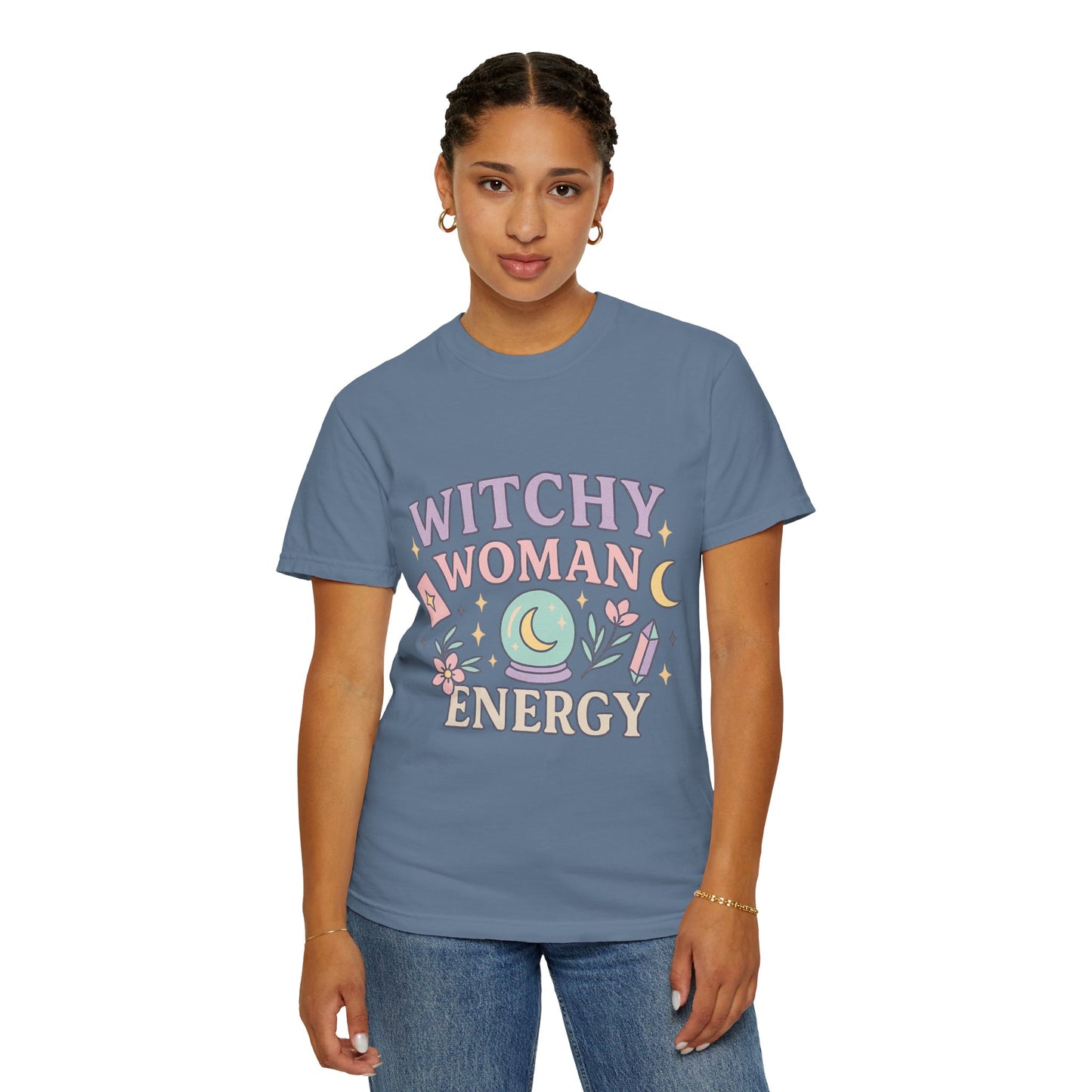 Witchy Woman Energy Comfort Colors T-Shirt | Boho Style Tee, Gift for Her, Astrology Shirt, Eco-Friendly Top, Casual Wear