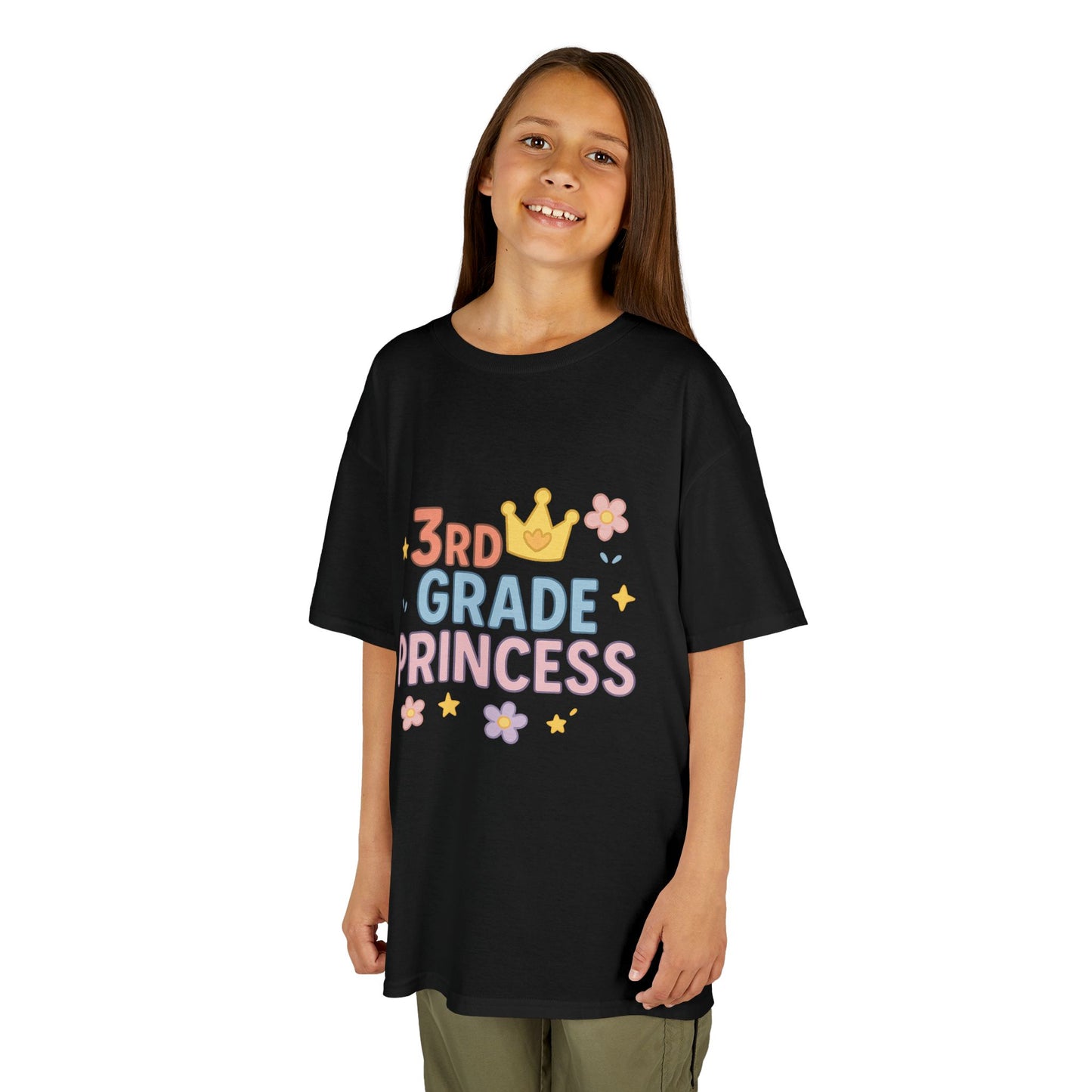 3rd Grade Princess Tee - Cute Kids Heavy Cotton Shirt, Birthday Gift, School Outfit, Toddler Apparel, Princess Theme