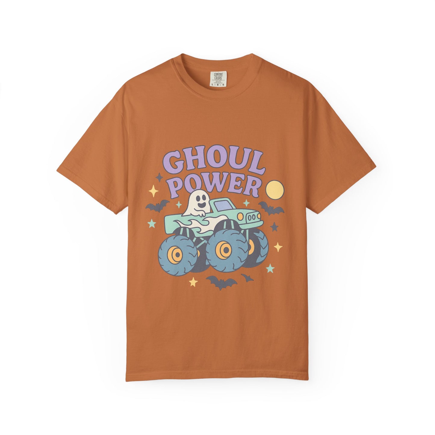 Ghoul Power Monster Truck Comfort Colors T-Shirt | Spooky Halloween Tee | Unisex Gift for Ghost Lovers, Halloween Celebration, Alternative Fashion