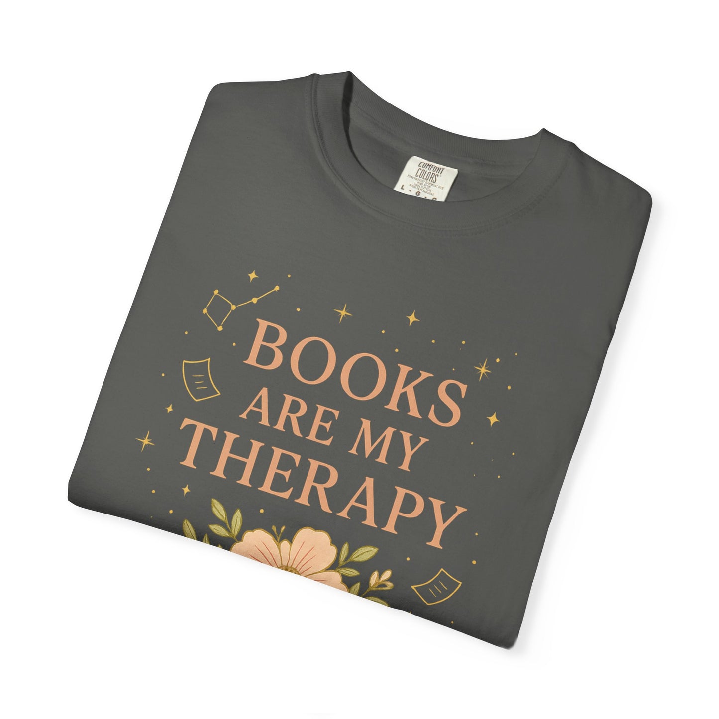 Book Lover's Therapy T-shirt | Unisex Gift for Readers, Cozy Casual Wear, Bookish Apparel, Reading Enthusiast Gift, Literary T-shirt