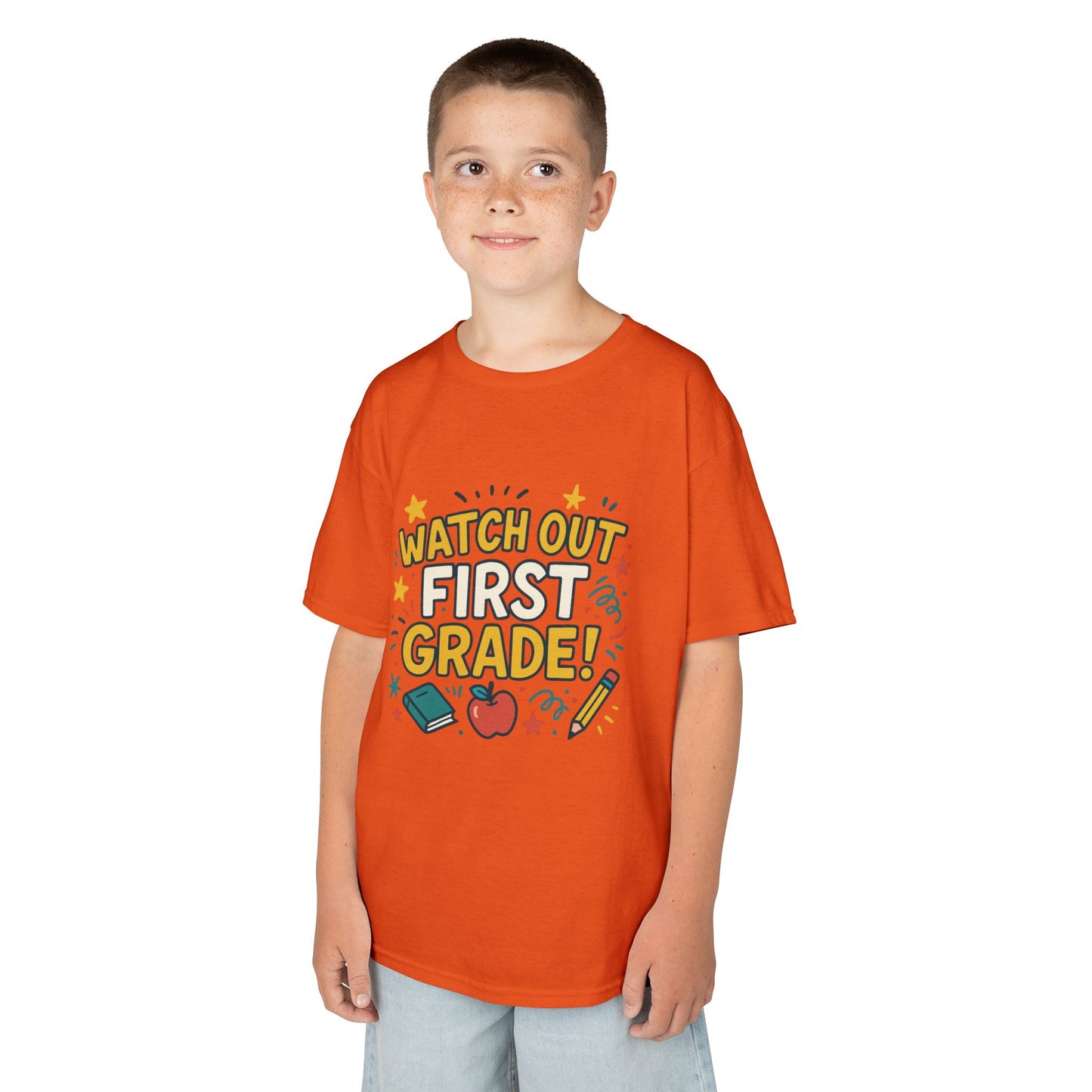 Kids First Grade Tee, Fun Kids Shirt, Back to School Tee, Motivational Kids T-Shirt, Gift for Young Students, Classroom Apparel