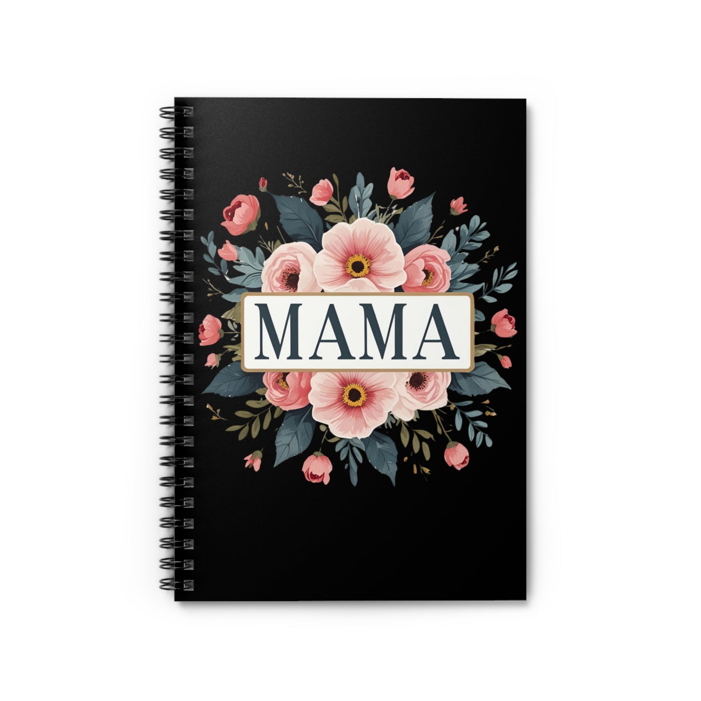 Floral Mama Notebook | Perfect Gift for Moms, Mothers Day Journal, Spiral Notepad, Floral Stationery, Gift for New Moms