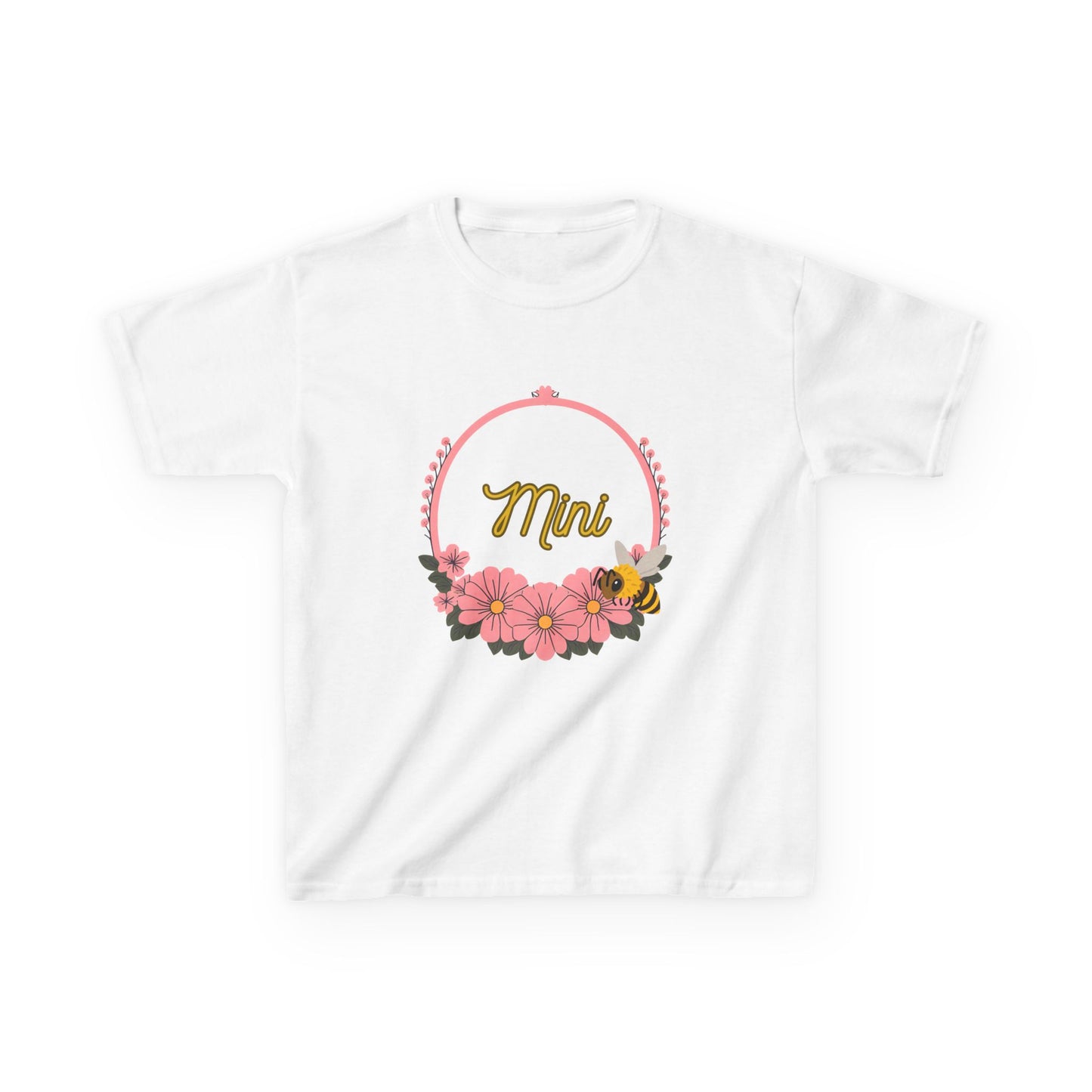 Floral Kids Tee - Mini Bee Design, Children's Shirt, Gift for Little Ones, Spring Outfit, Birthday Celebration