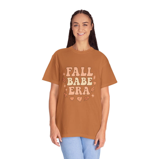 Fall Babe Era Comfort Colors T-shirt, Cozy Autumn Tee, Seasonal Fashion, Cute Graphic Shirt, Thanksgiving Outfit