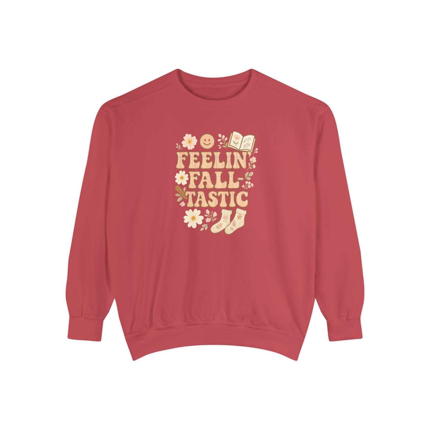 Fall-Tastic Comfort Colors Sweatshirt, Cozy Fall Jumper, Autumn Vibes Pullover, Unisex Sweater for Fall, Warm Sweatshirt for Fall Season