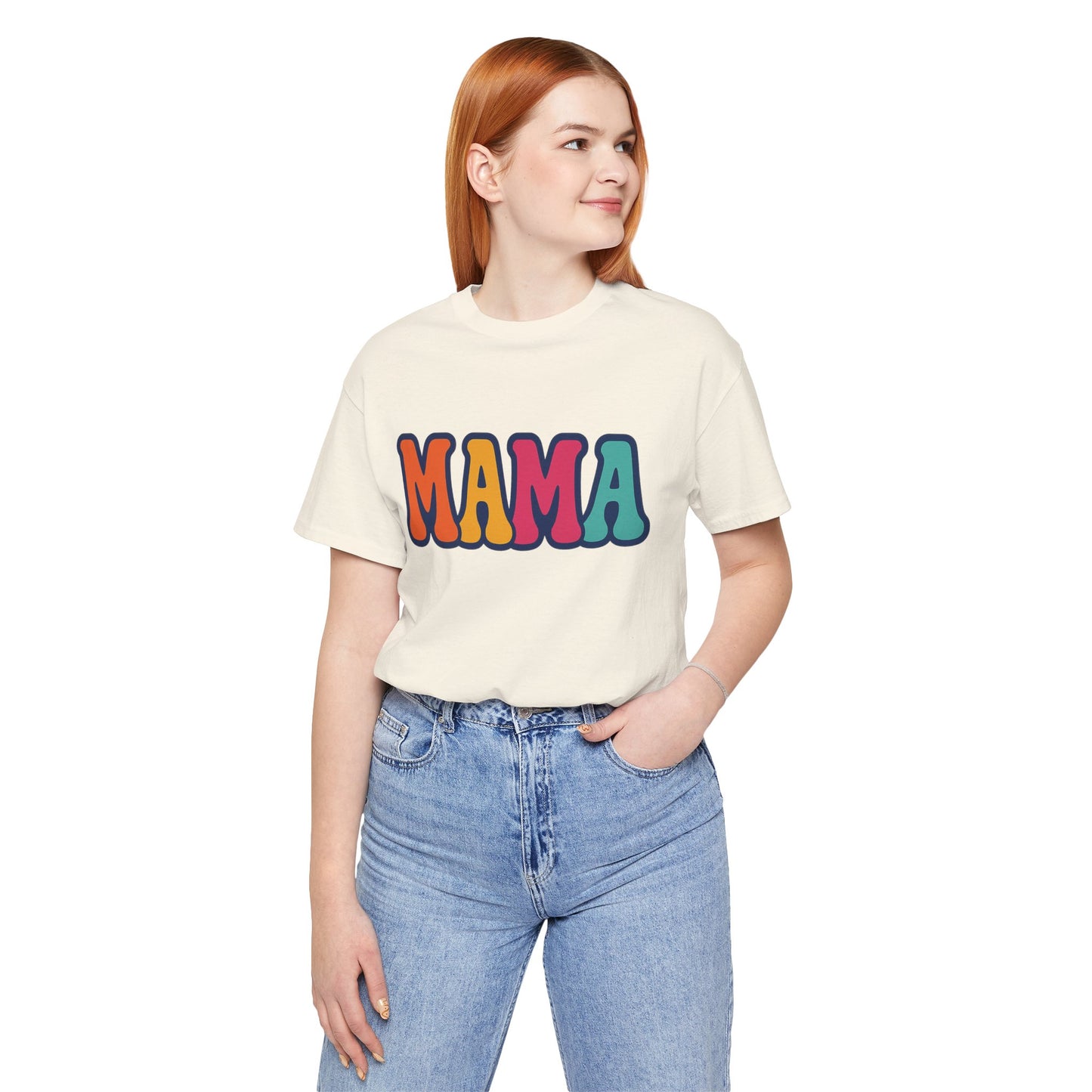 Colorful Mama Tee, Fun Mom T-Shirt, Gift for Mother's Day, Comfortable Unisex Shirt, Family Gathering Apparel, Casual Wear