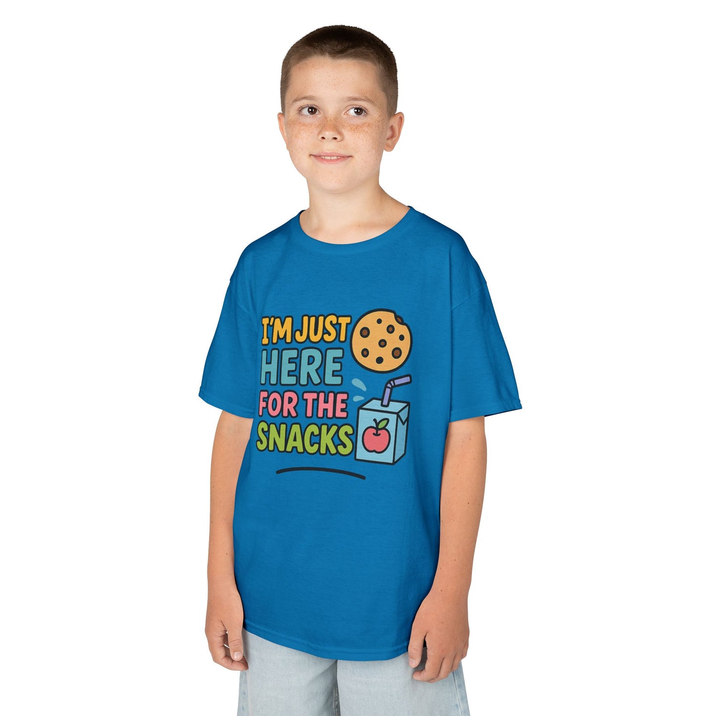 Kids Snack Time Tee - Fun Kids T-Shirt, Cute Cotton Tee, Snack Lover Gift, Funny Kids Apparel, Birthday Gift for Kids