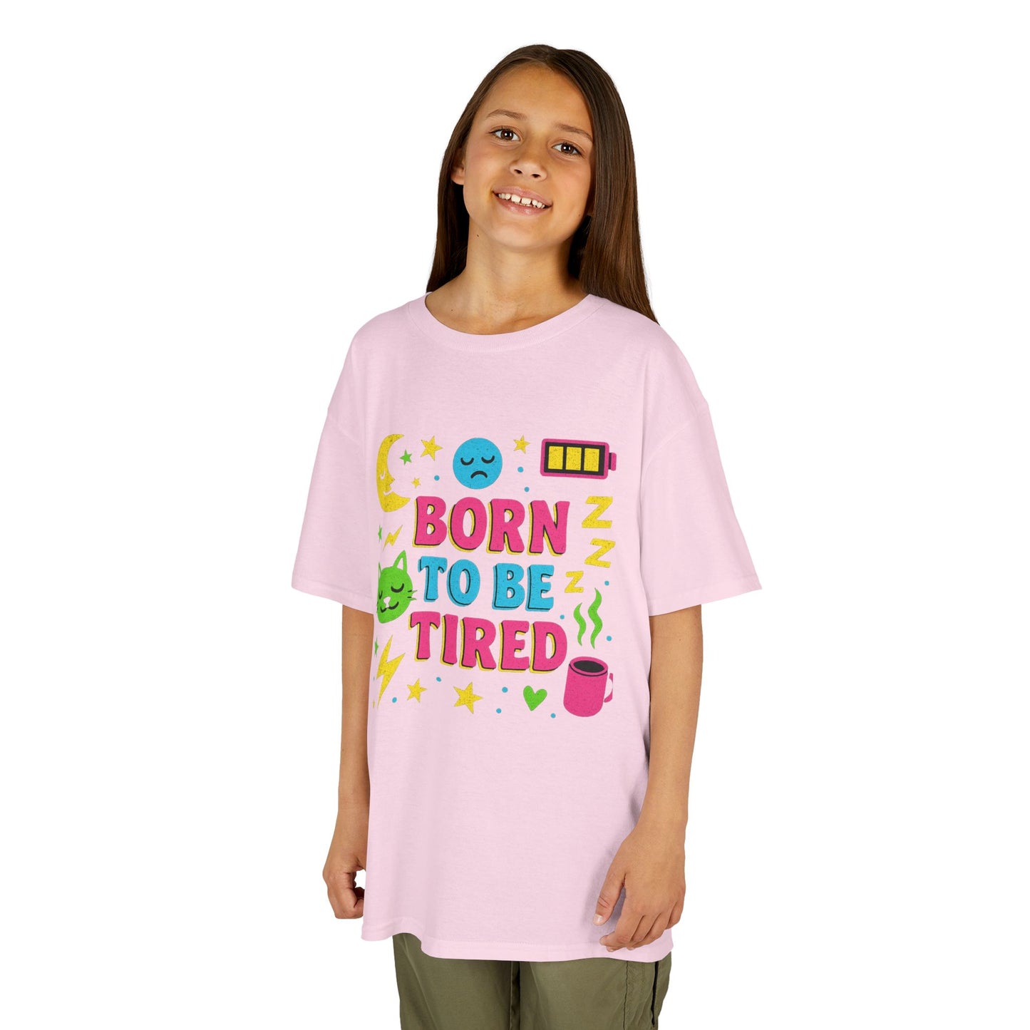 Kids Sleepy Graphic Tee - Perfect for Naptime, Fun Gift for Kids, Birthday Present, Sleepover, and Everyday Wear!