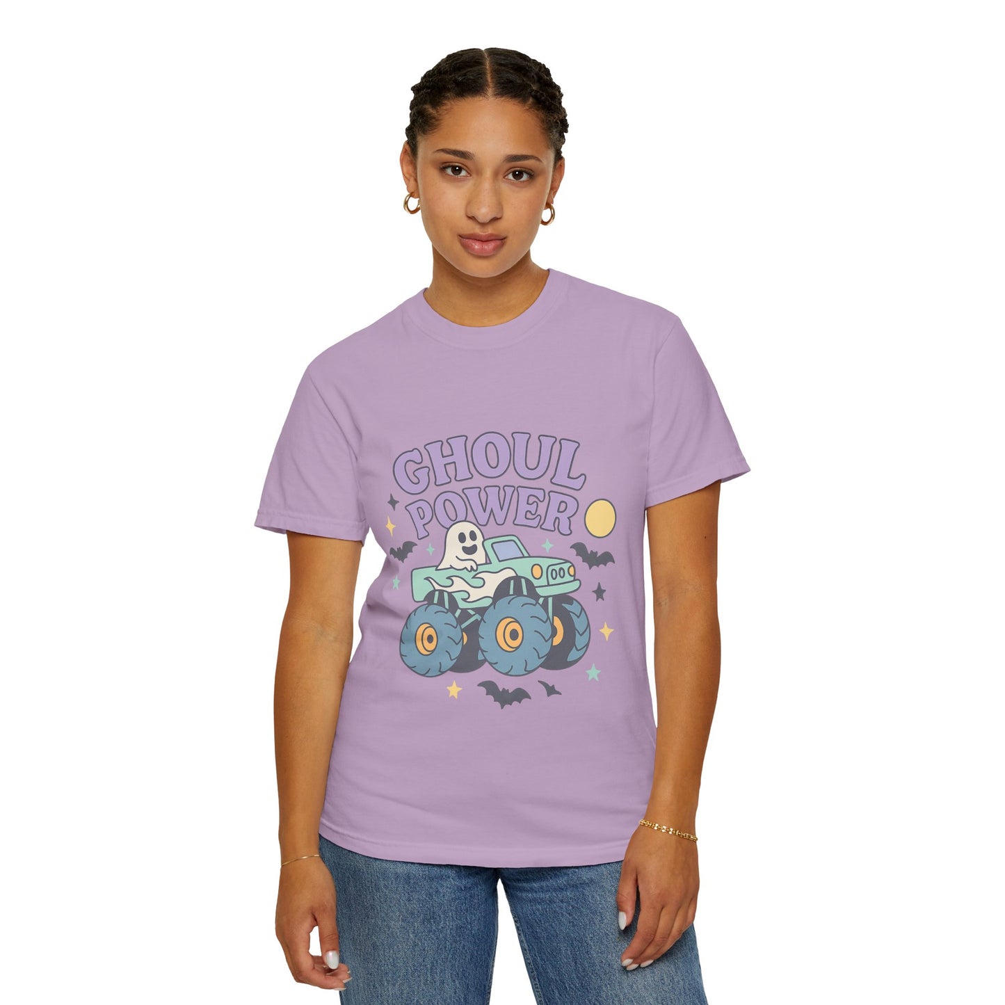 Ghoul Power Monster Truck Comfort Colors T-Shirt | Spooky Halloween Tee | Unisex Gift for Ghost Lovers, Halloween Celebration, Alternative Fashion