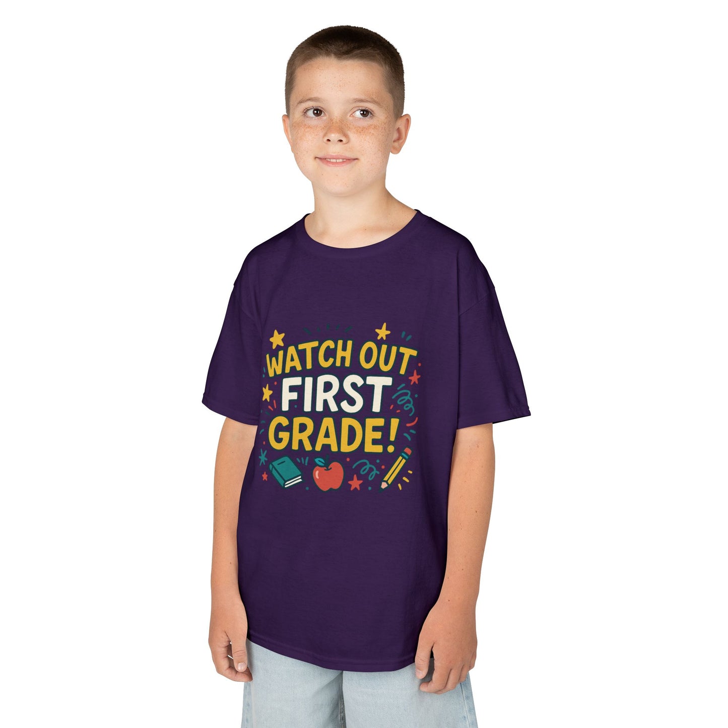 Kids First Grade Tee, Fun Kids Shirt, Back to School Tee, Motivational Kids T-Shirt, Gift for Young Students, Classroom Apparel