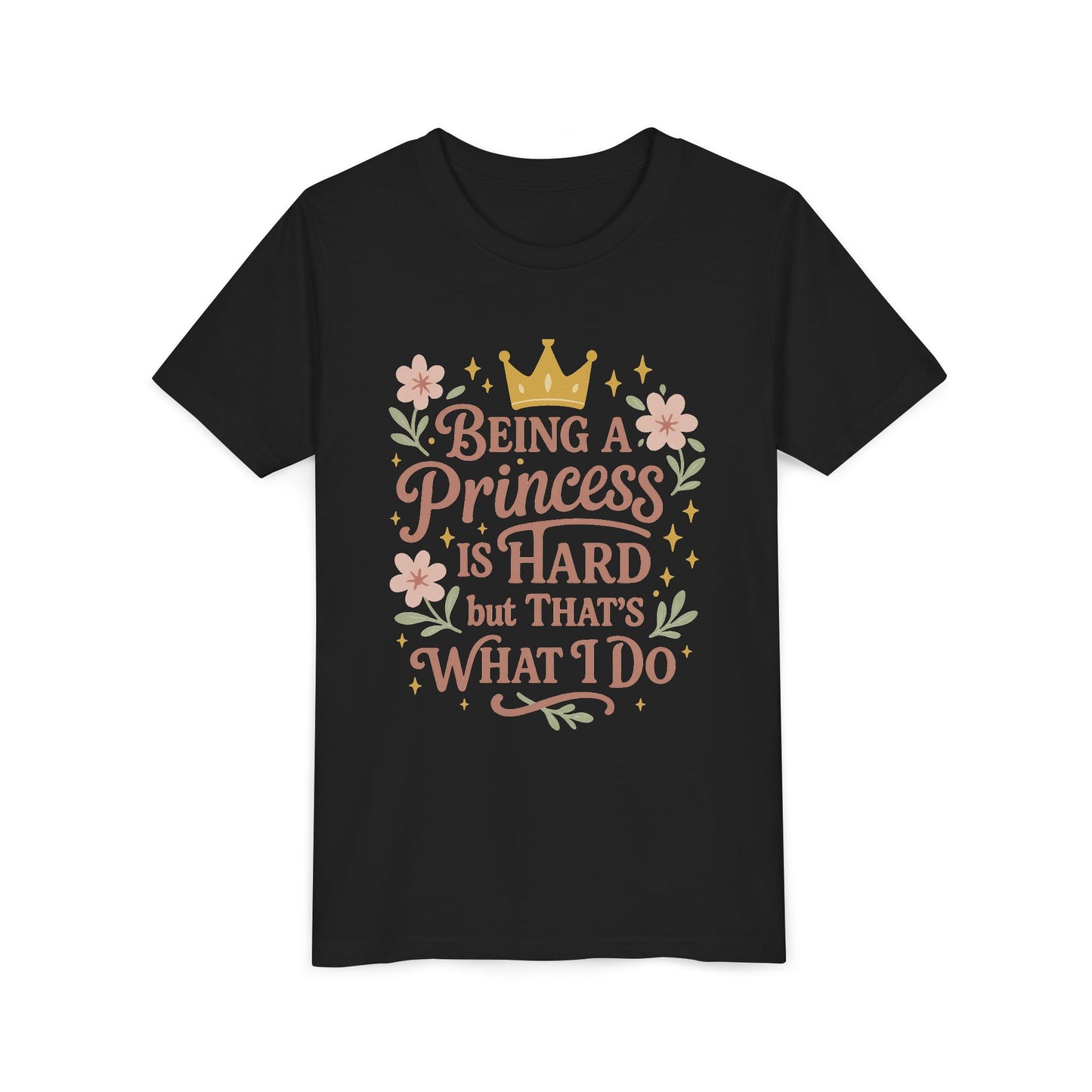 Youth Princess Tee - Perfect for Young Royalty | Fun Gift for Birthdays, Holidays, Dress-Up, Parties, Everyday Wear