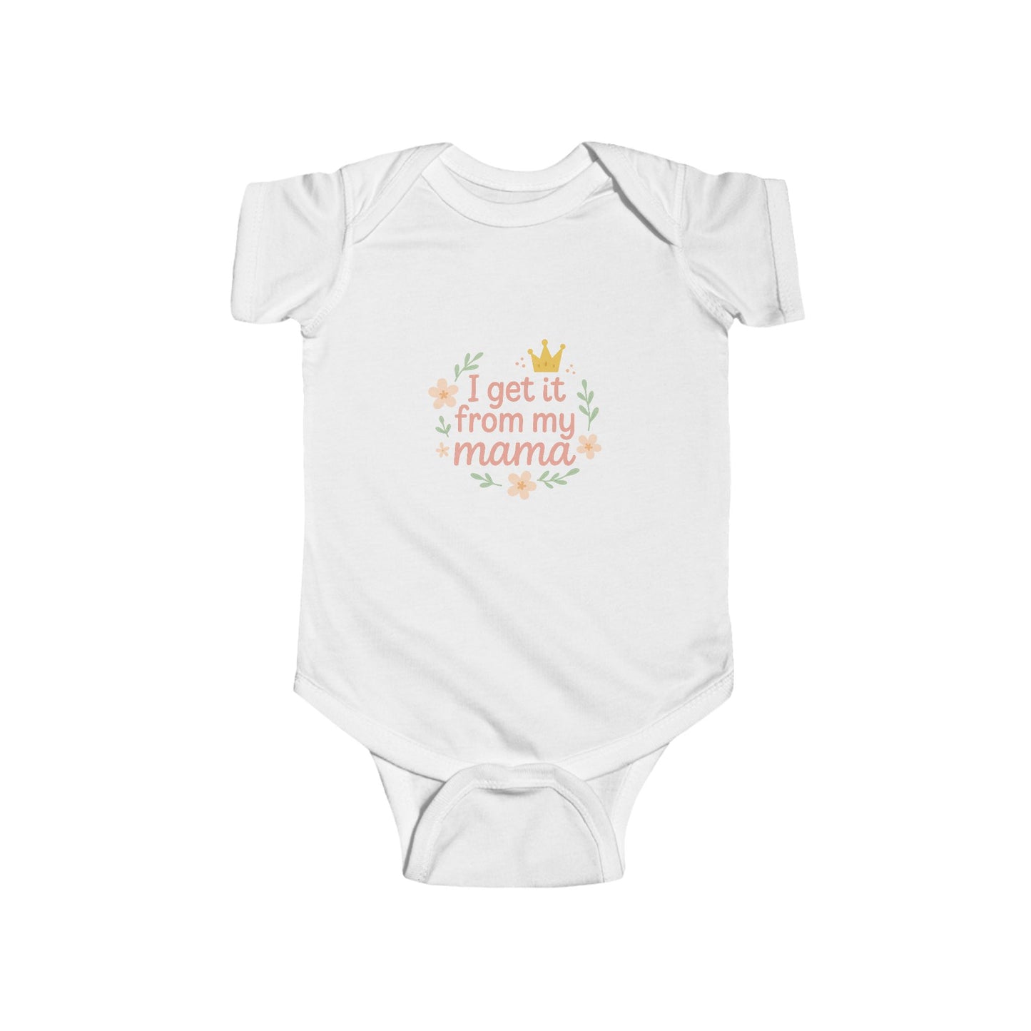 Cute Baby Bodysuit - "I Get It From My Mama" - Baby Shower Gift, Infant Outfit, Newborn Clothes, Family Matching, First Birthday