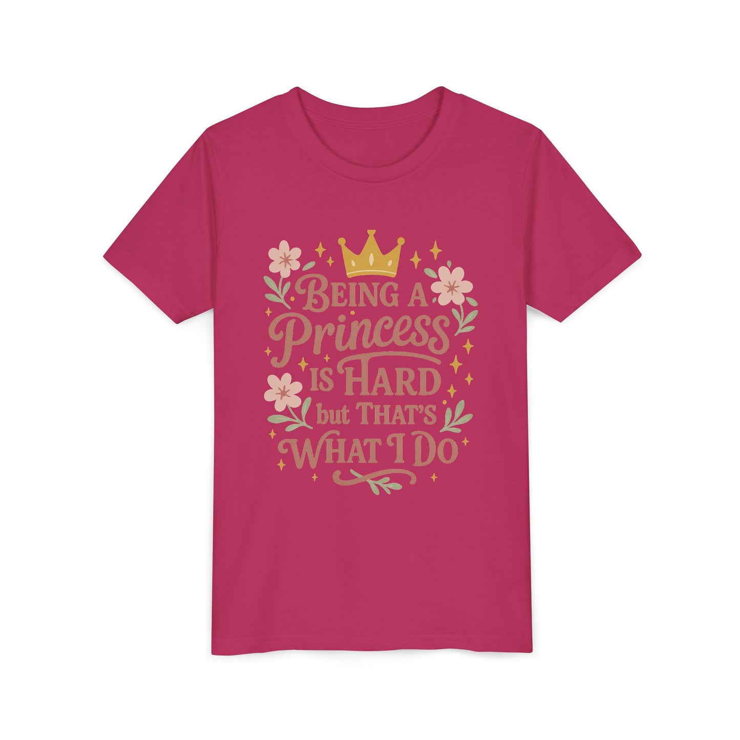 Youth Princess Tee - Perfect for Young Royalty | Fun Gift for Birthdays, Holidays, Dress-Up, Parties, Everyday Wear