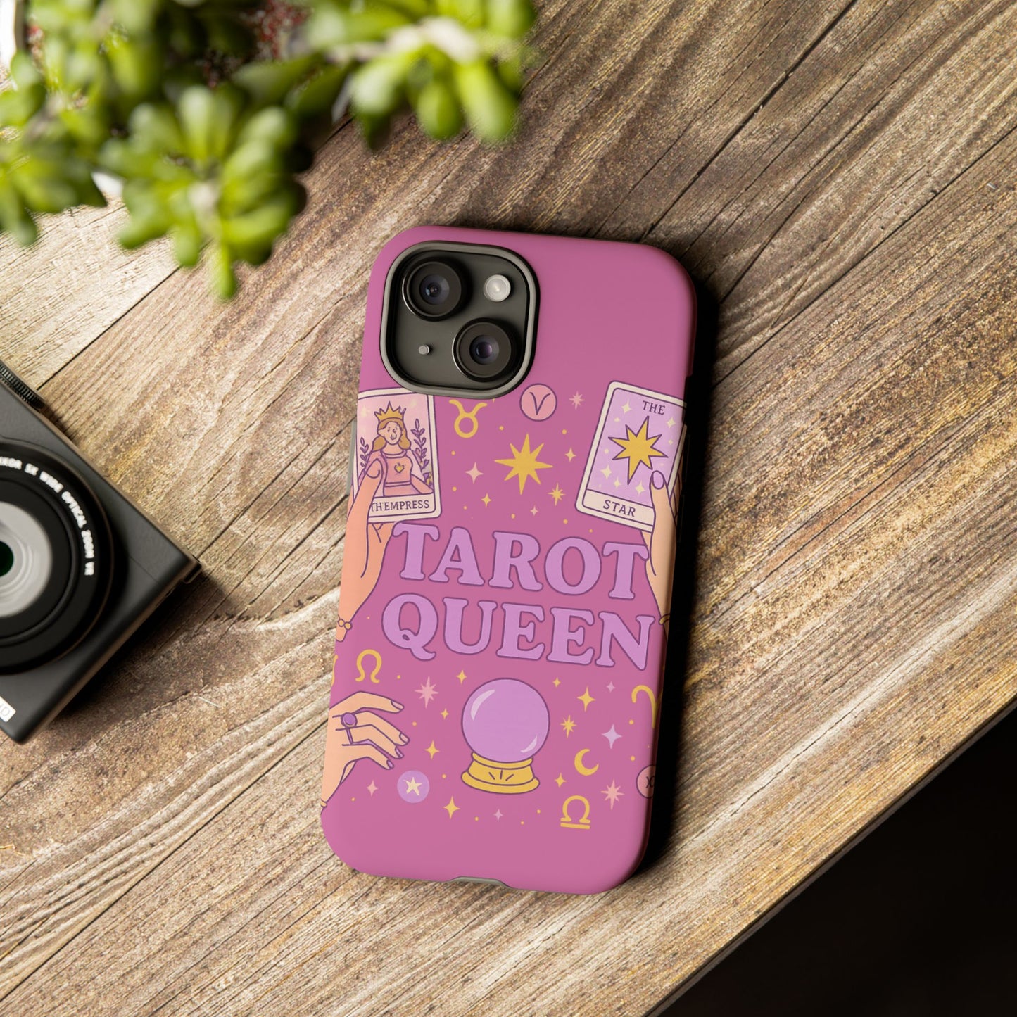 Tarot Queen Phone Case - Mystical Protection for Tarot Lovers, Astrology Gift, Phone Accessory, Witchy Vibe, Unique Smartphone Case