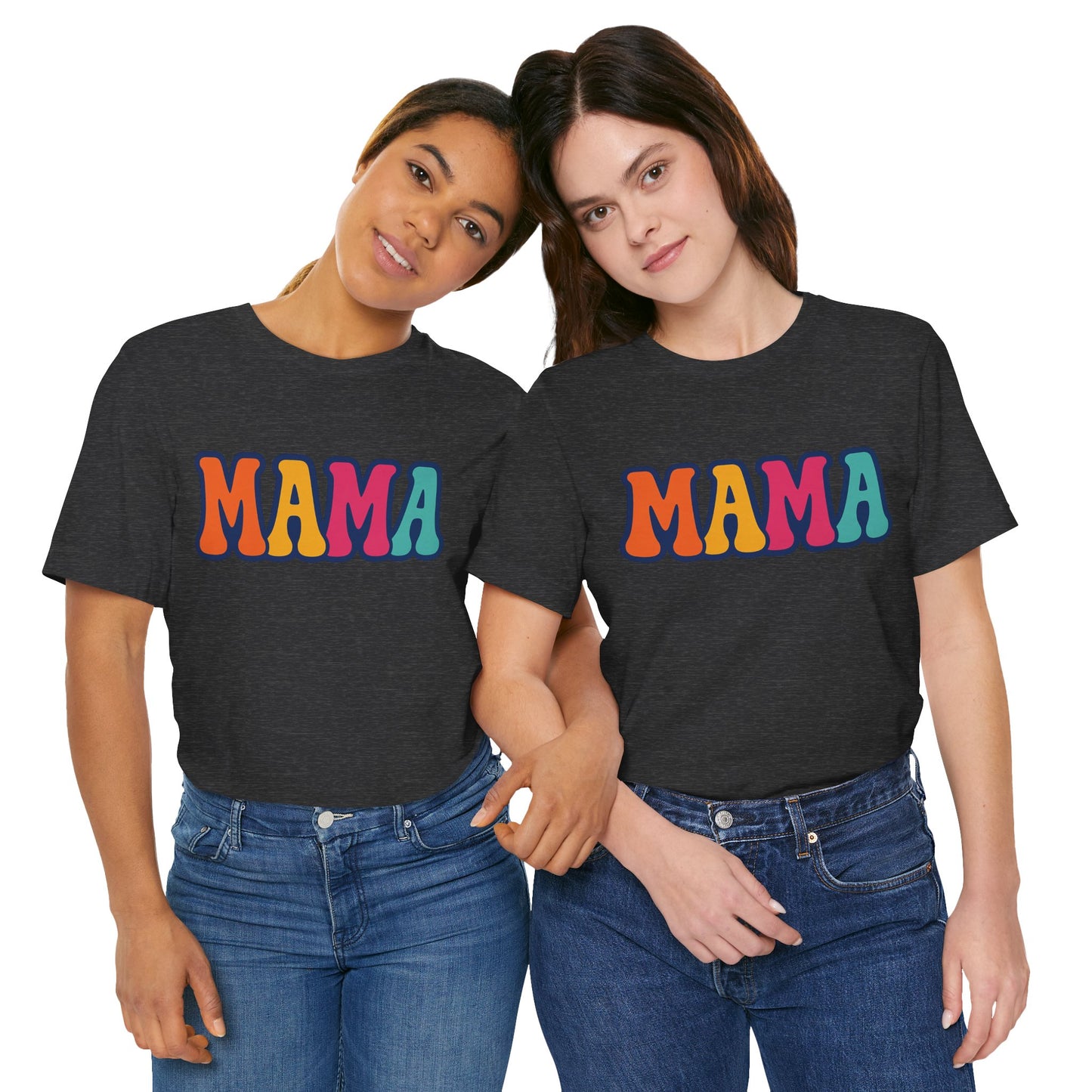 Colorful Mama Tee, Fun Mom T-Shirt, Gift for Mother's Day, Comfortable Unisex Shirt, Family Gathering Apparel, Casual Wear