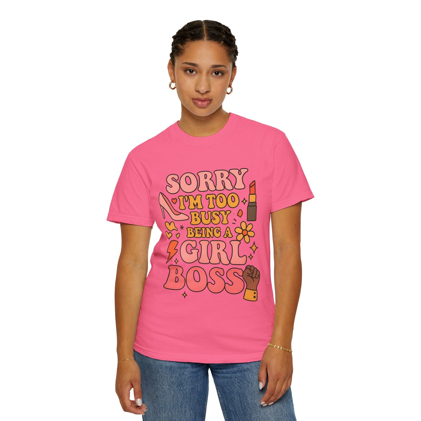 Empowering Girl Boss Comfort Colors T-Shirt, Unisex Motivational Tee, Cute Gift for Her, Boss Babe Apparel, Women's Empowerment Shirt