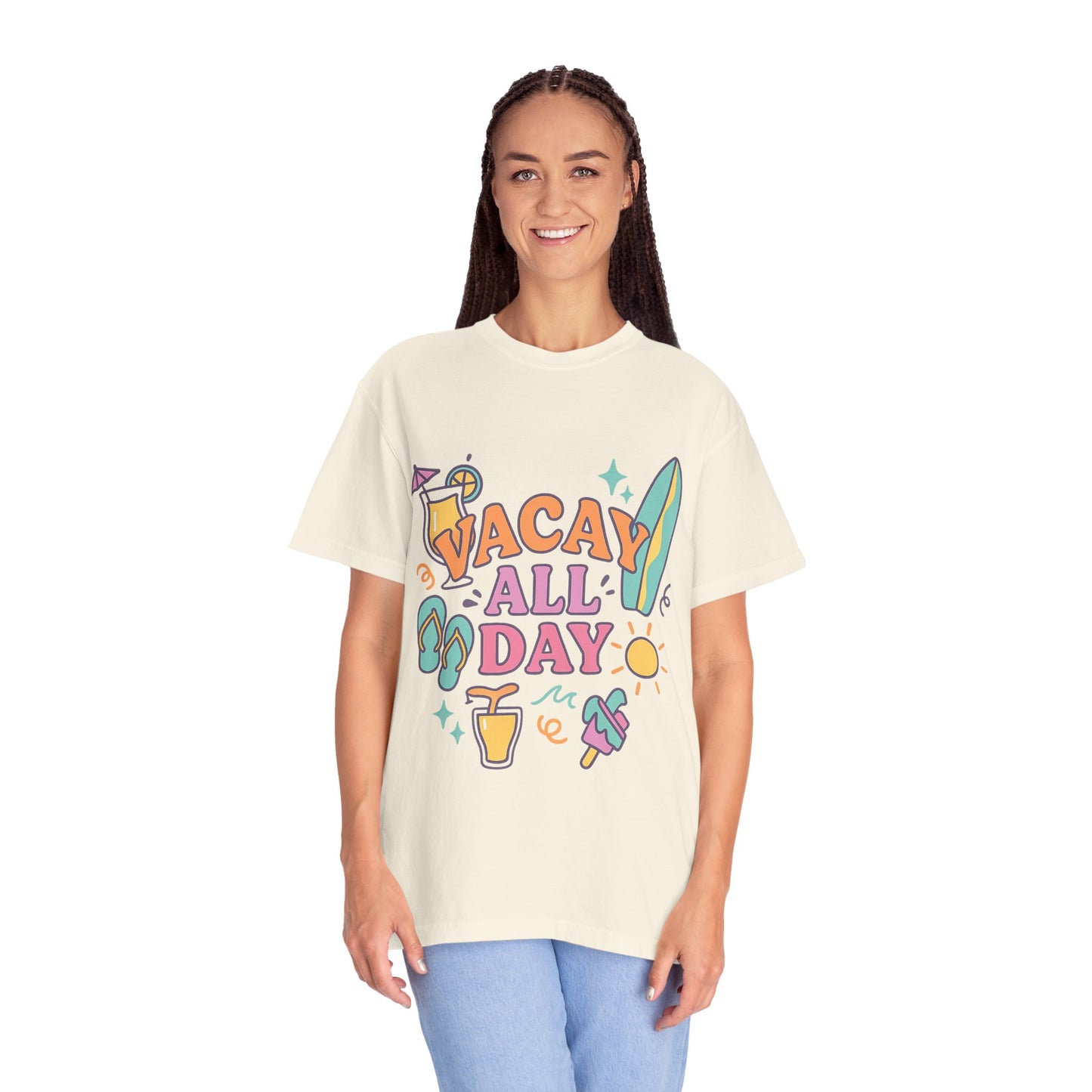 Cool Vacation Vibes T-shirt - Casual Summer Tee, Unisex Apparel, Beach Outfit, Travel Shirt, Fun Gift for Holidays