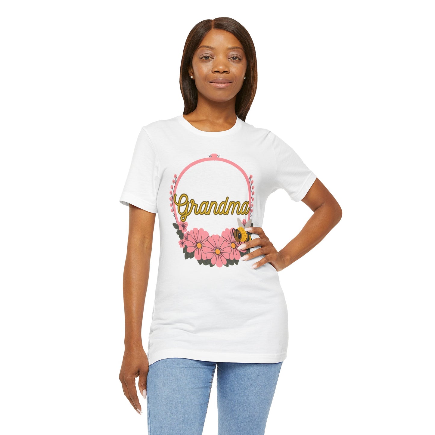 Grandma Floral Bee Shirt