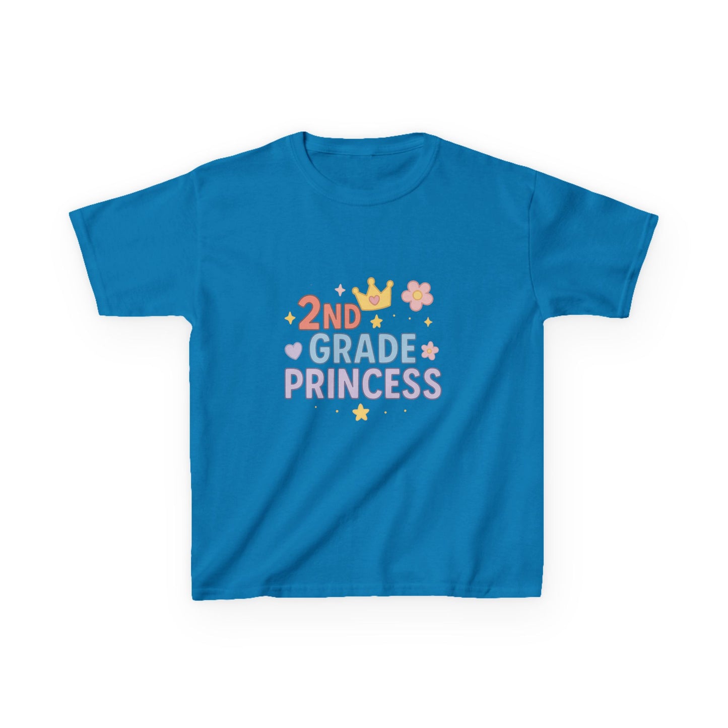 Kids 2nd Grade Princess Tee - Cute Cotton Kids T-Shirt, Birthday Gift, Back to School, Princess Lover Gift, Funny Kids T-Shirt