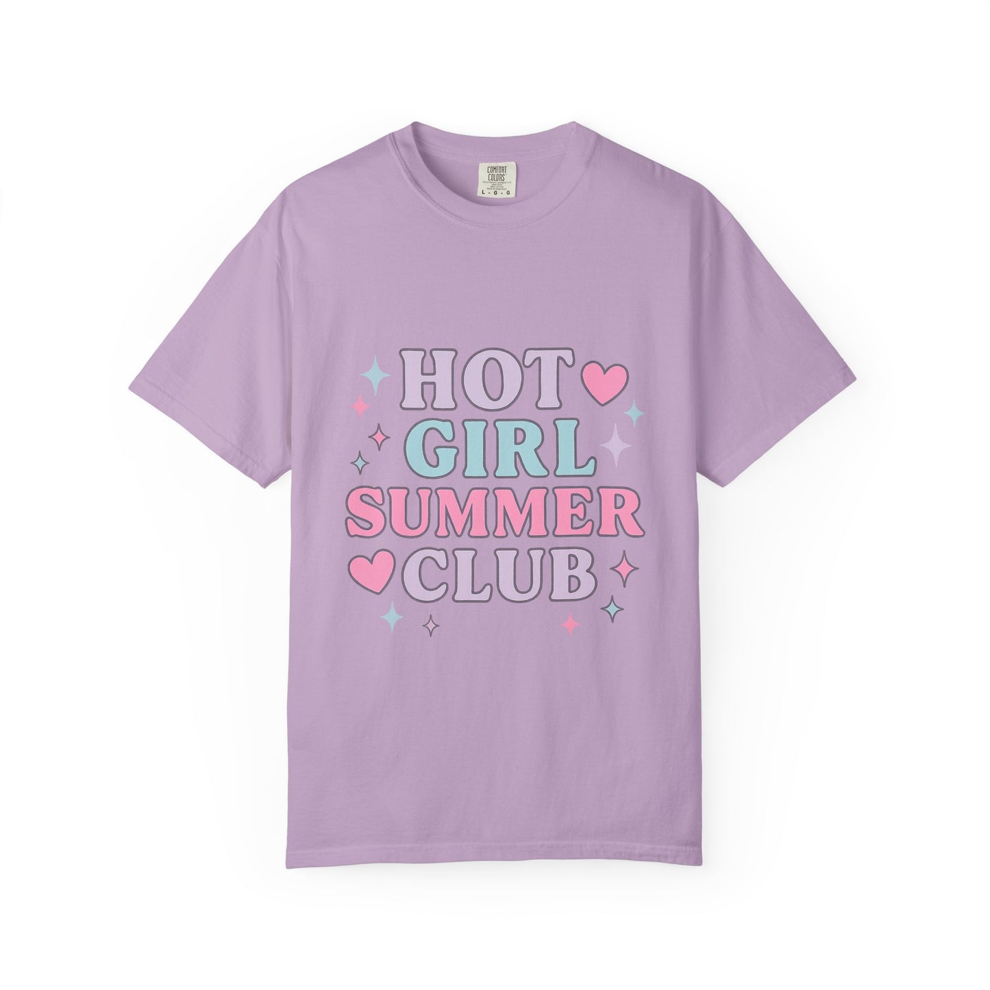 Hot Girl Summer Club Comfort Colors T-Shirt, Trendy Summer Tee, Unisex Graphic Shirt, Vibe T-Shirt, Summer Fashion, Casual Outfit, Fun Gift