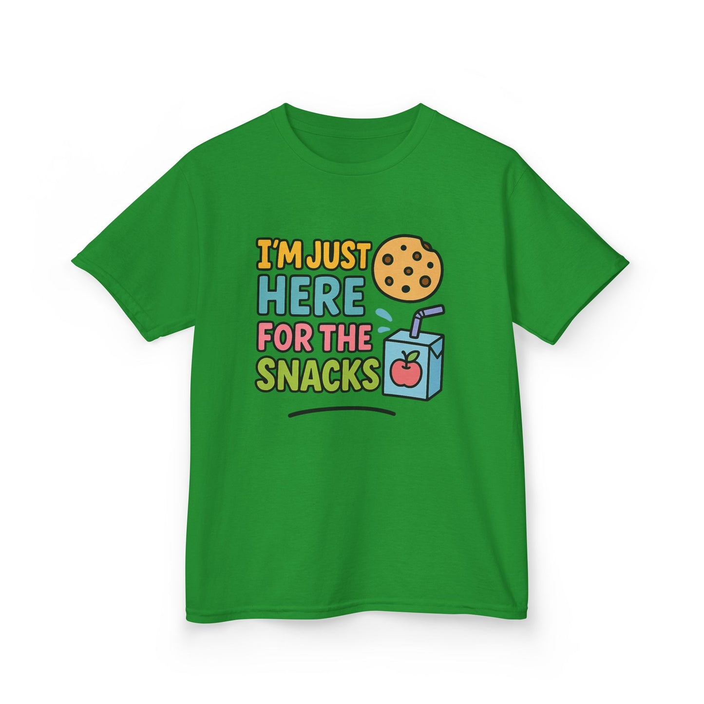 Kids Snack Time Tee - Fun Kids T-Shirt, Cute Cotton Tee, Snack Lover Gift, Funny Kids Apparel, Birthday Gift for Kids