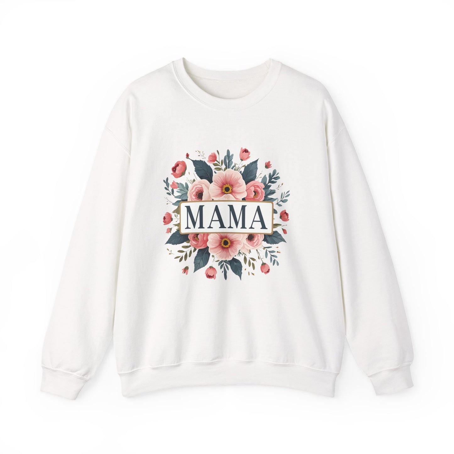 Floral Mama Sweatshirt, Mother's Day Gift, Cozy Sweatshirt, Unisex Crewneck, Floral Sweatshirt for Moms, Spring Fashion