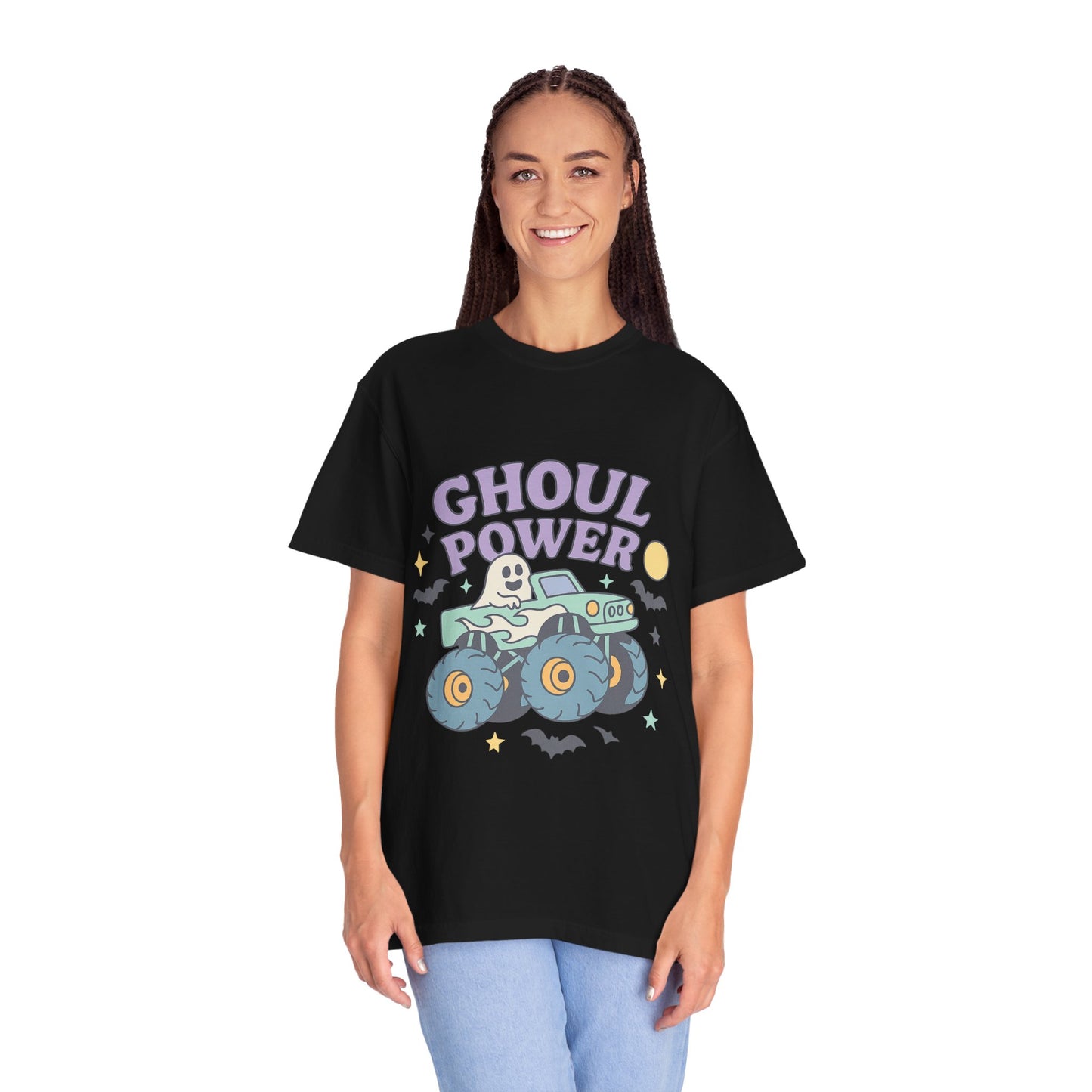 Ghoul Power Monster Truck Comfort Colors T-Shirt | Spooky Halloween Tee | Unisex Gift for Ghost Lovers, Halloween Celebration, Alternative Fashion