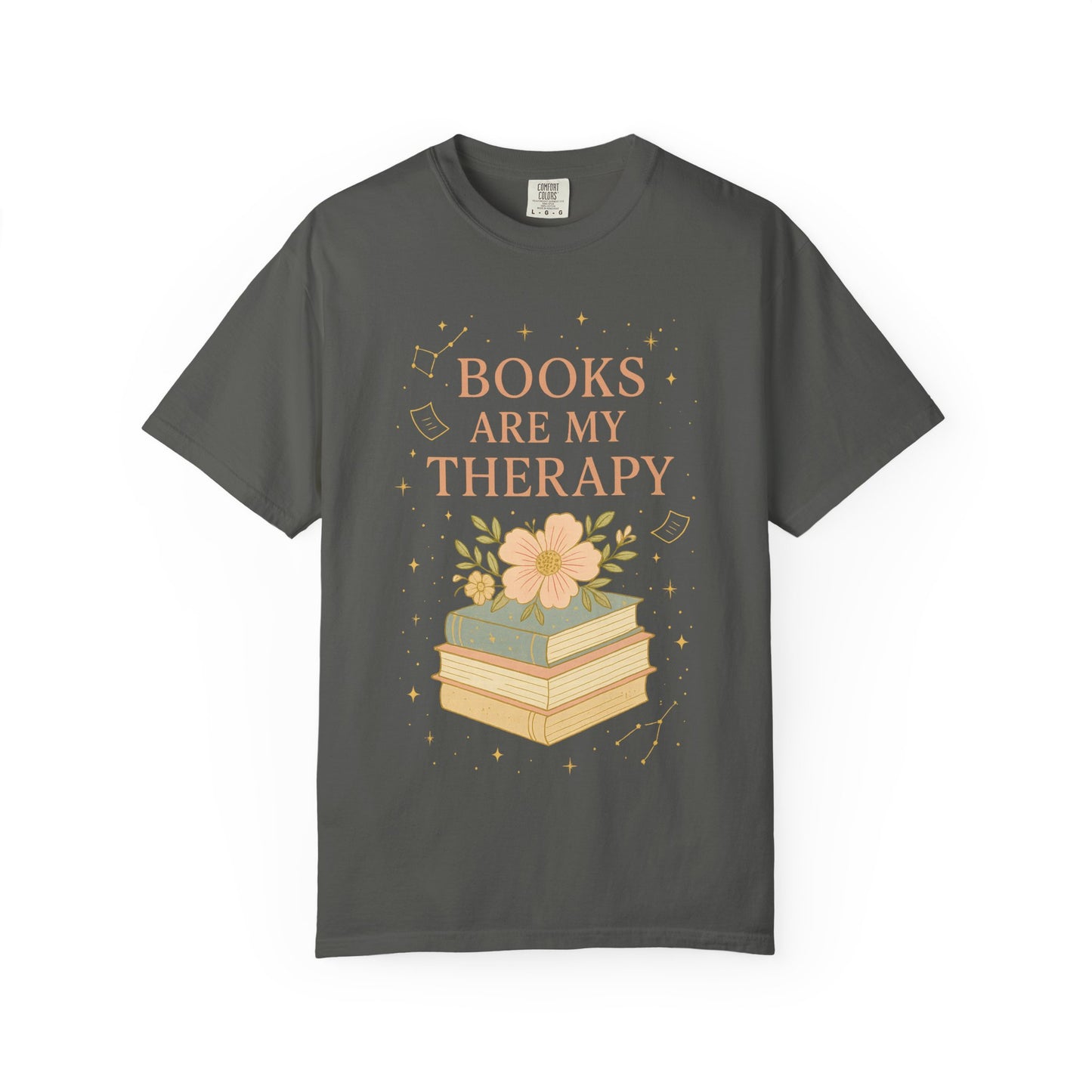 Book Lover's Therapy T-shirt | Unisex Gift for Readers, Cozy Casual Wear, Bookish Apparel, Reading Enthusiast Gift, Literary T-shirt