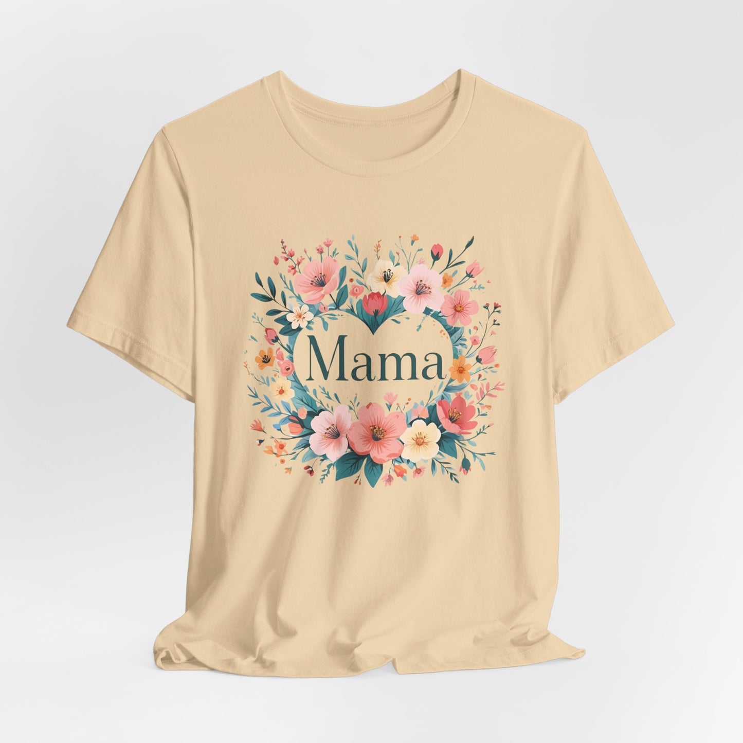 Floral Mama Tee - Perfect Gift for Moms, Mothers Day Shirt, Casual Wear, Birthday Surprise, Family Gathering