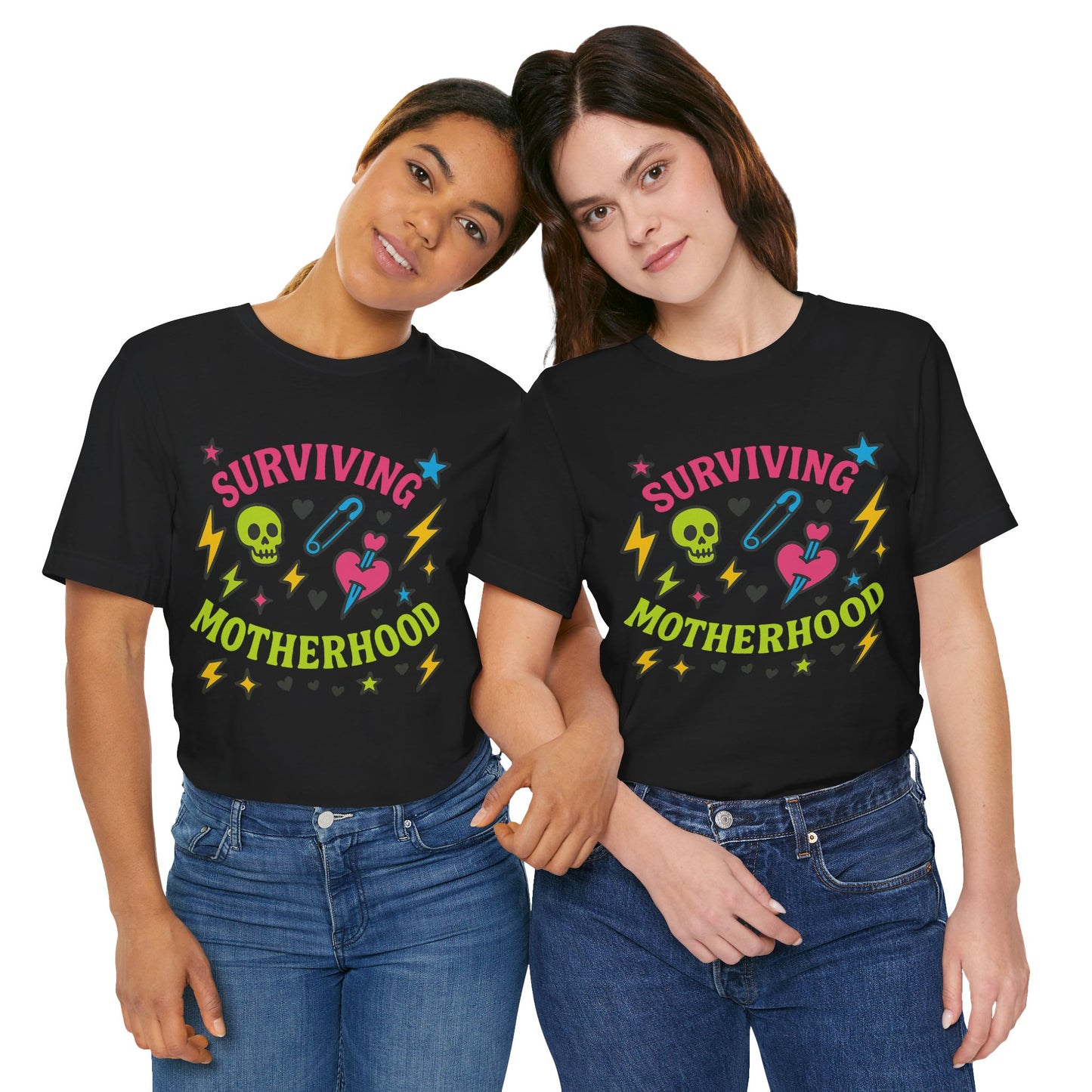 Surviving Motherhood Tee, Funny Mom Shirt, Gift for New Moms, Mother's Day Tee, Cute Graphic T-Shirt, Unisex Casual Wear