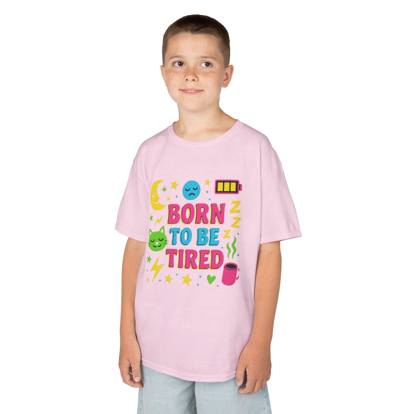 Kids Sleepy Graphic Tee - Perfect for Naptime, Fun Gift for Kids, Birthday Present, Sleepover, and Everyday Wear!