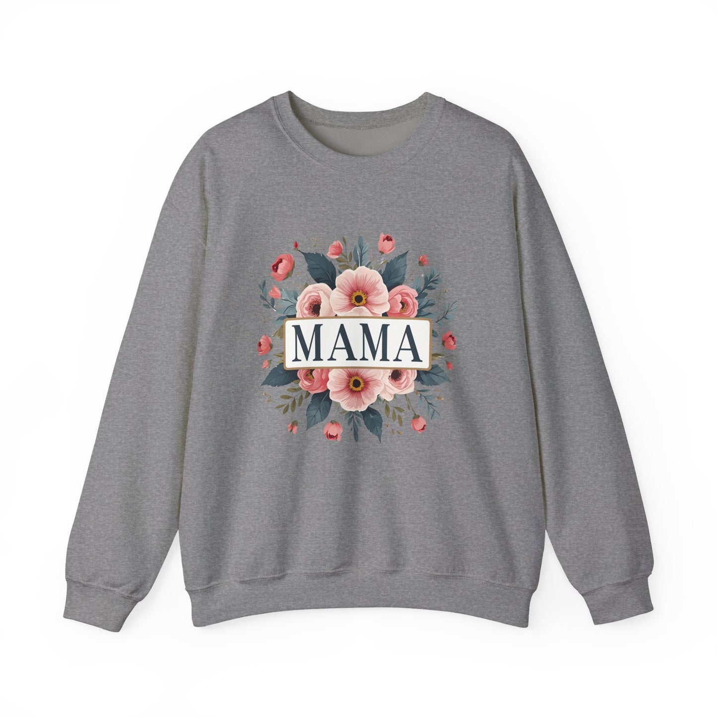 Floral Mama Sweatshirt, Mother's Day Gift, Cozy Sweatshirt, Unisex Crewneck, Floral Sweatshirt for Moms, Spring Fashion