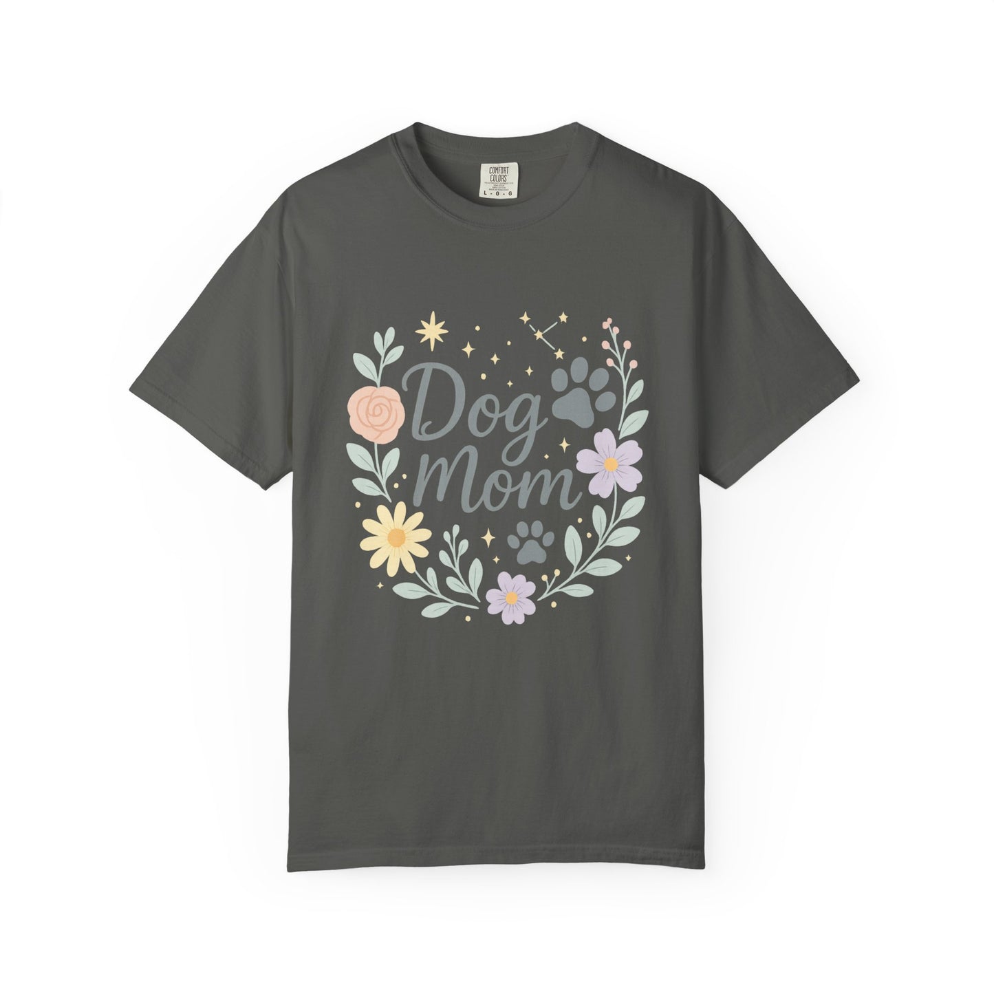 Dog Mom Flower Unisex T-shirt | Cute Pet Lover Tee | Gift for Dog Owners | Animal Lover Apparel | Mother's Day T-shirt