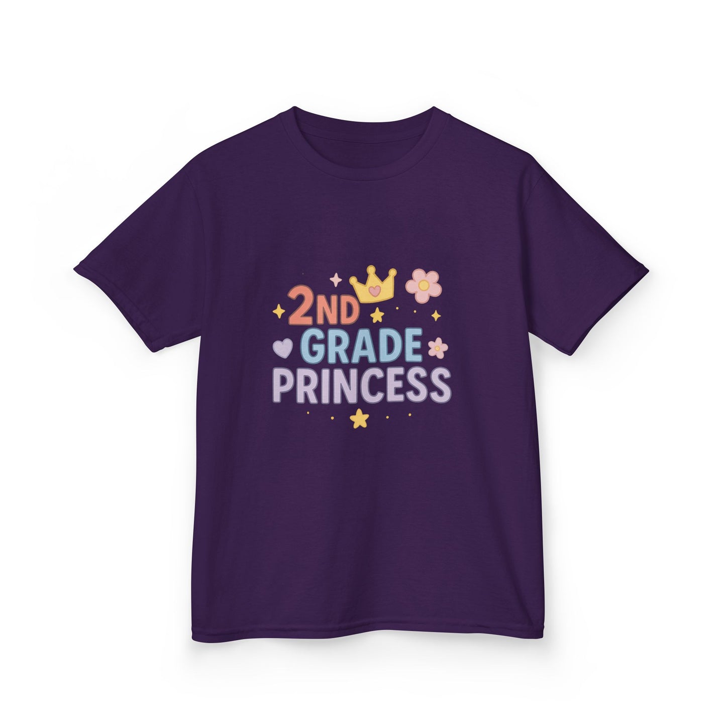 Kids 2nd Grade Princess Tee - Cute Cotton Kids T-Shirt, Birthday Gift, Back to School, Princess Lover Gift, Funny Kids T-Shirt