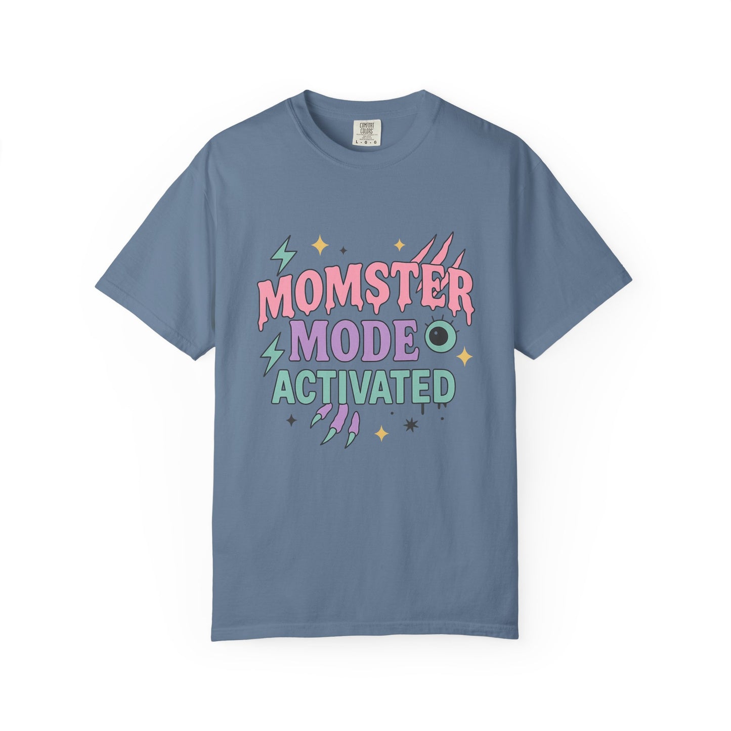 Momster Mode Activated Comfort Colors T-Shirt, Funny Mom Tee, Gift for Moms, Unisex Graphic Shirt, Parenting Humor Apparel