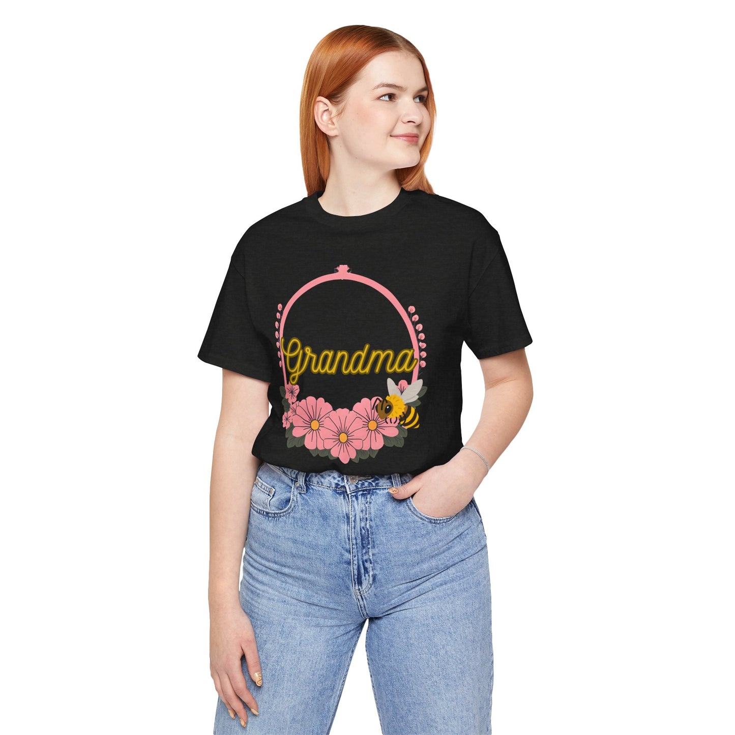 Grandma Floral Bee Shirt