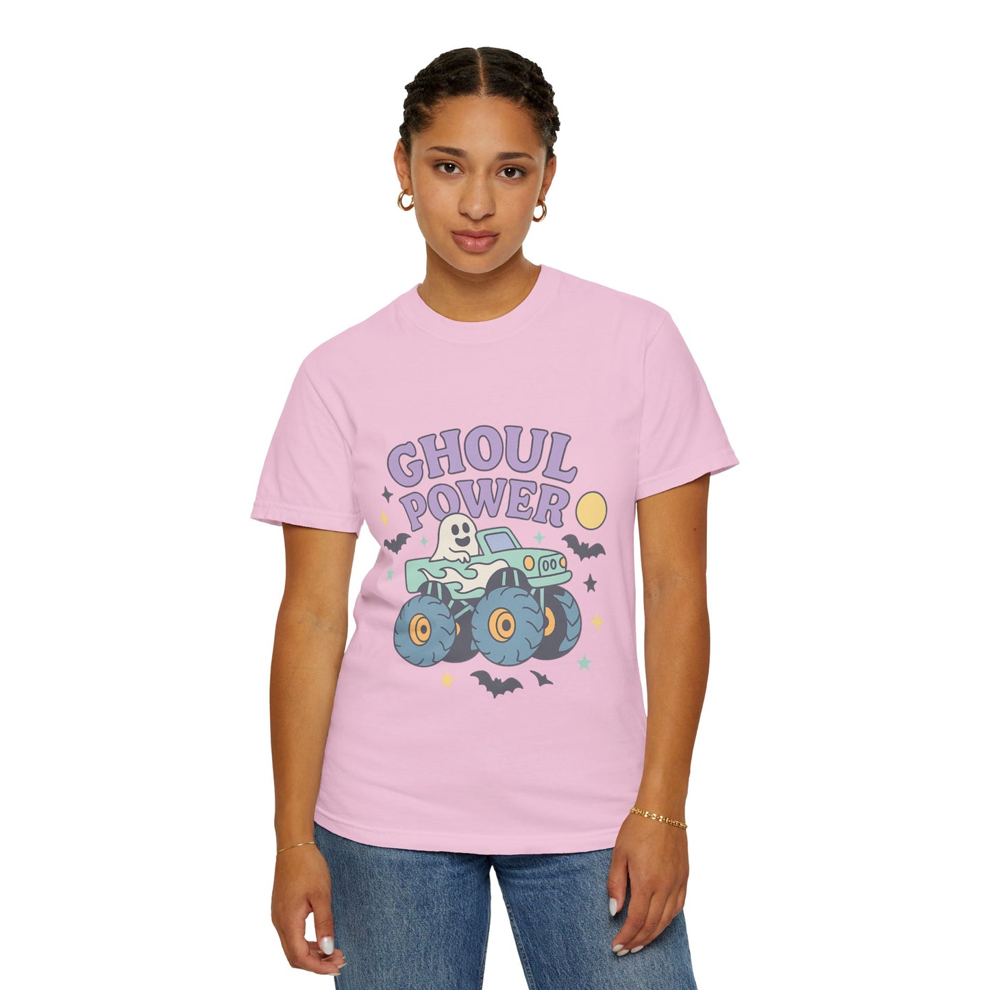 Ghoul Power Monster Truck Comfort Colors T-Shirt | Spooky Halloween Tee | Unisex Gift for Ghost Lovers, Halloween Celebration, Alternative Fashion