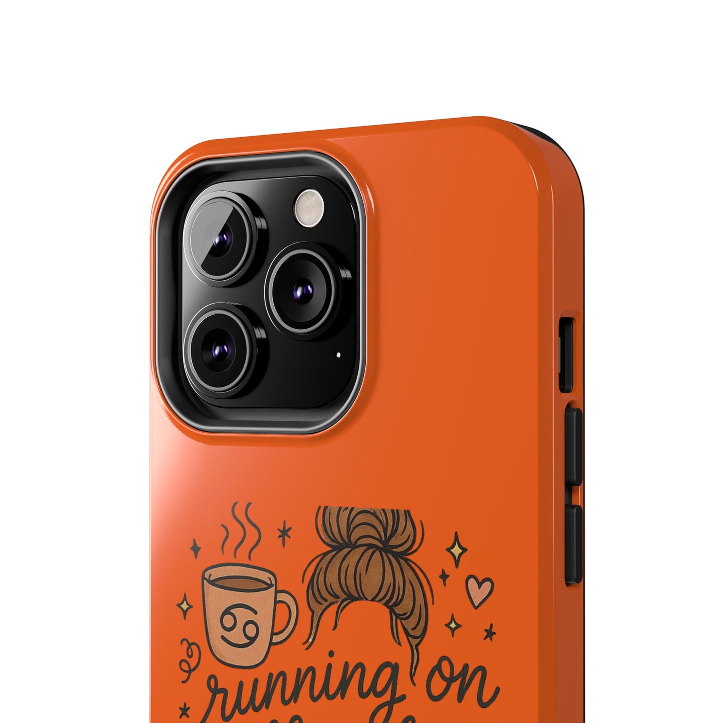 Cute Coffee Chaos Phone Case - Running on Coffee, Chaos & Cuddles, Stylish Tough Case for Coffee Lovers, Gift for Friends, Cute Phone Cover