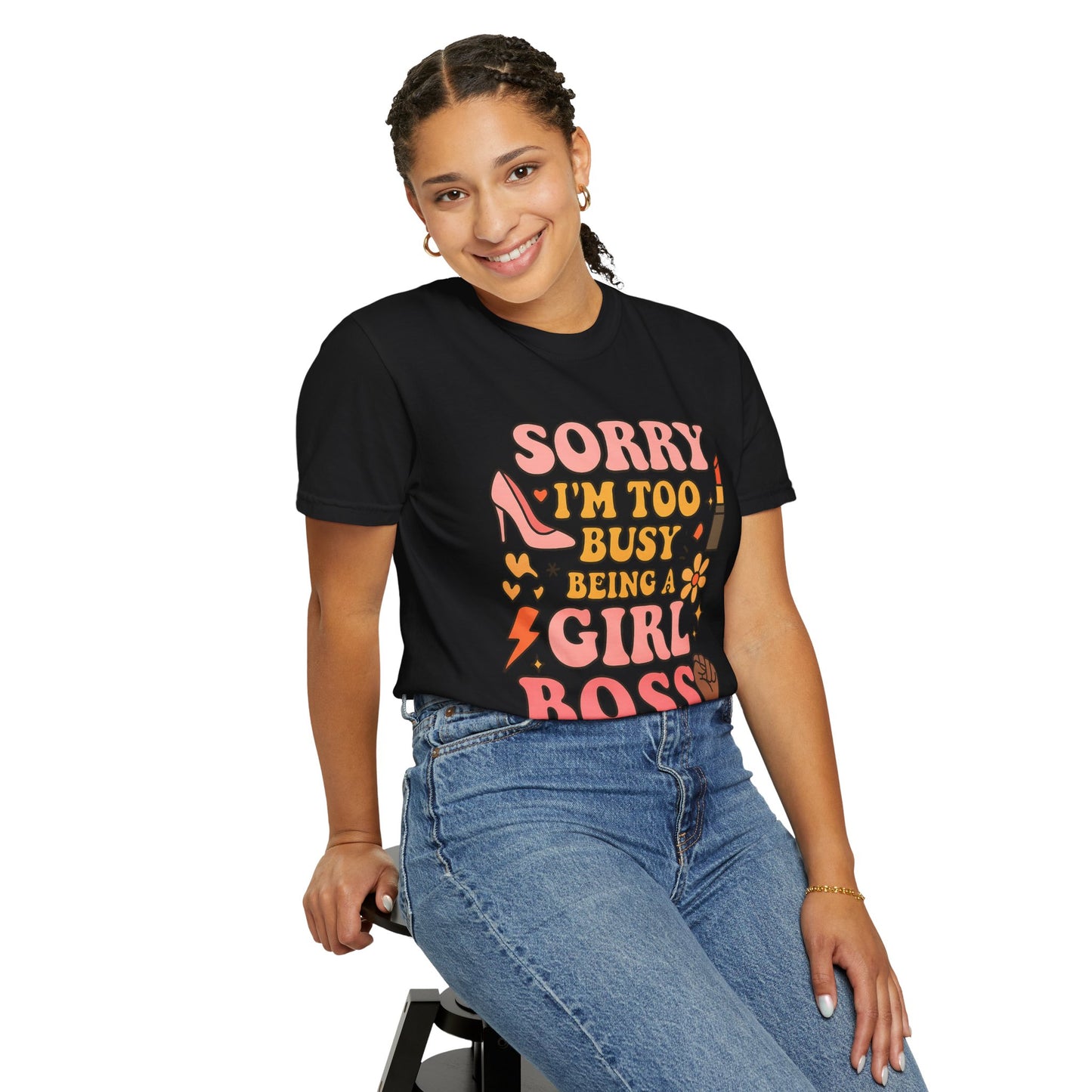 Empowering Girl Boss Comfort Colors T-Shirt, Unisex Motivational Tee, Cute Gift for Her, Boss Babe Apparel, Women's Empowerment Shirt