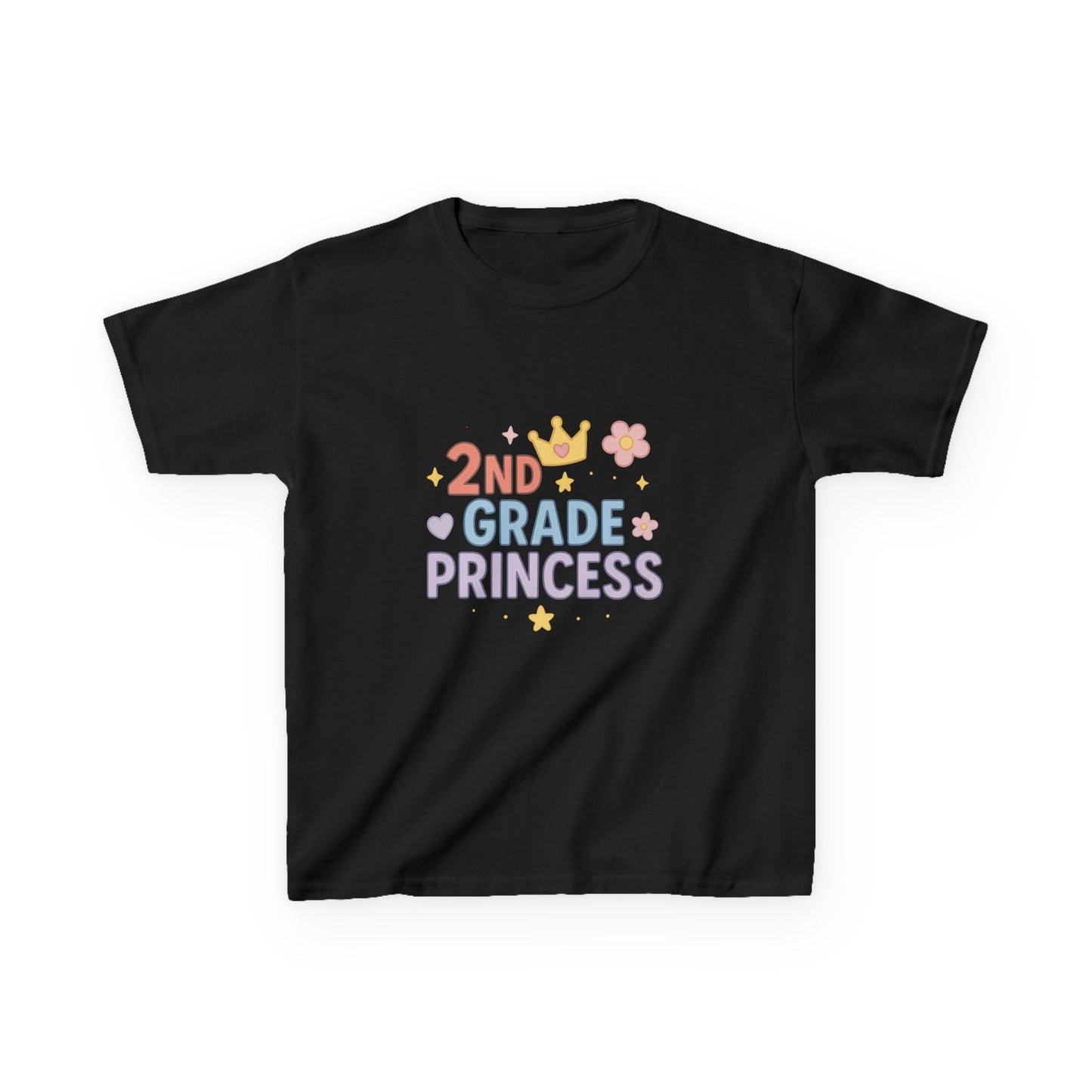 Kids 2nd Grade Princess Tee - Cute Cotton Kids T-Shirt, Birthday Gift, Back to School, Princess Lover Gift, Funny Kids T-Shirt
