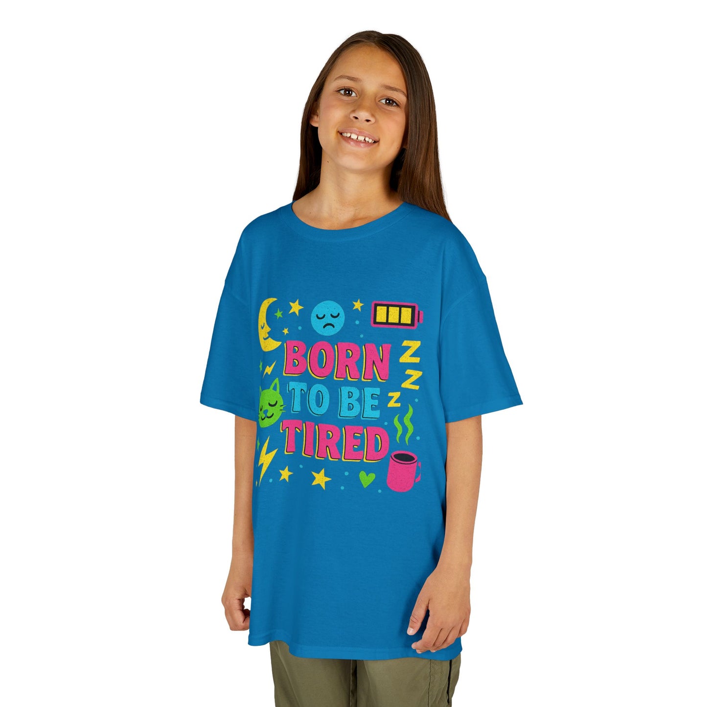 Kids Sleepy Graphic Tee - Perfect for Naptime, Fun Gift for Kids, Birthday Present, Sleepover, and Everyday Wear!