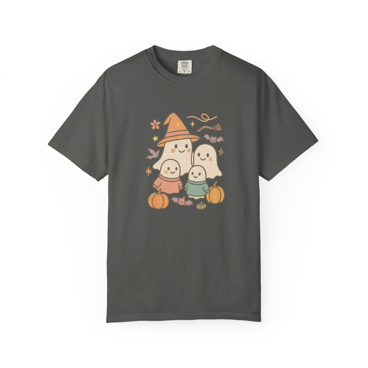 Adorable Halloween Ghost Family Comfort Colors T-Shirt, Cute Fall Tee, Halloween Costume, Unisex Gift, Spooky Season Fun