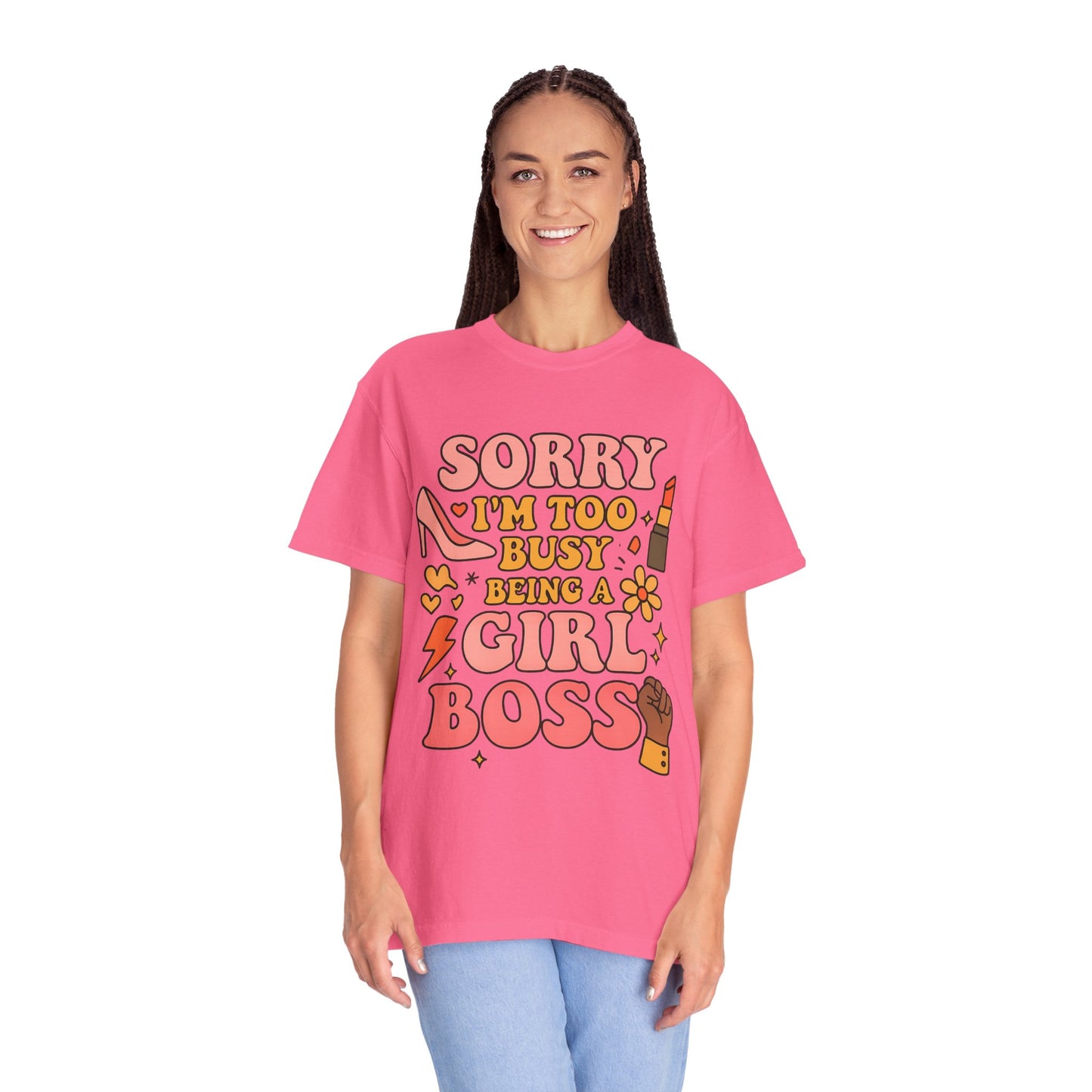 Empowering Girl Boss Comfort Colors T-Shirt, Unisex Motivational Tee, Cute Gift for Her, Boss Babe Apparel, Women's Empowerment Shirt