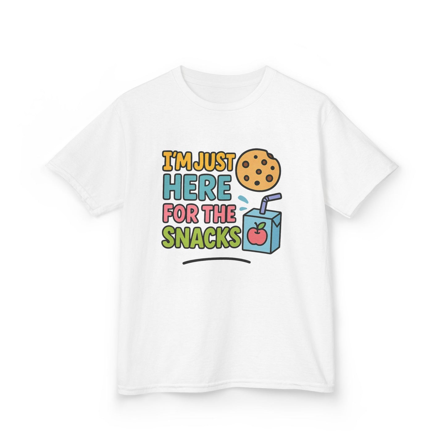 Kids Snack Time Tee - Fun Kids T-Shirt, Cute Cotton Tee, Snack Lover Gift, Funny Kids Apparel, Birthday Gift for Kids