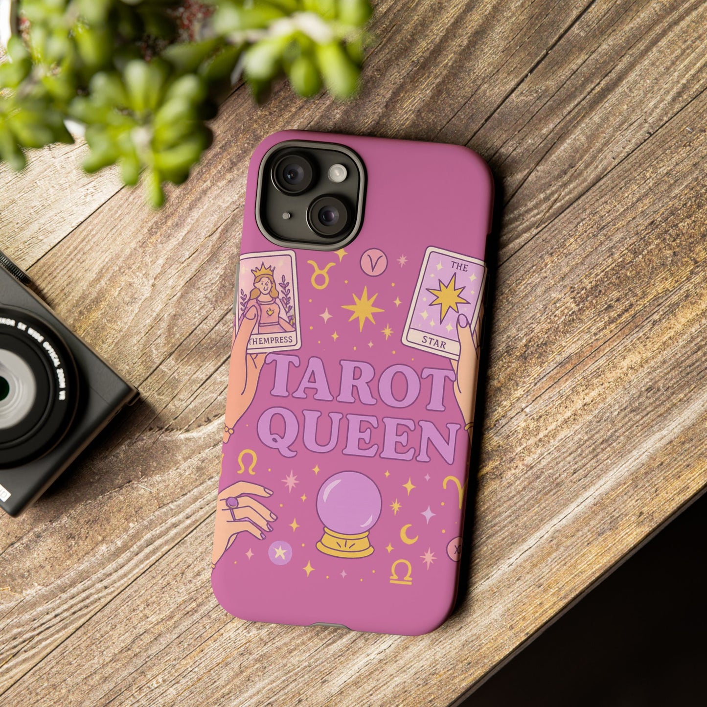 Tarot Queen Phone Case - Mystical Protection for Tarot Lovers, Astrology Gift, Phone Accessory, Witchy Vibe, Unique Smartphone Case