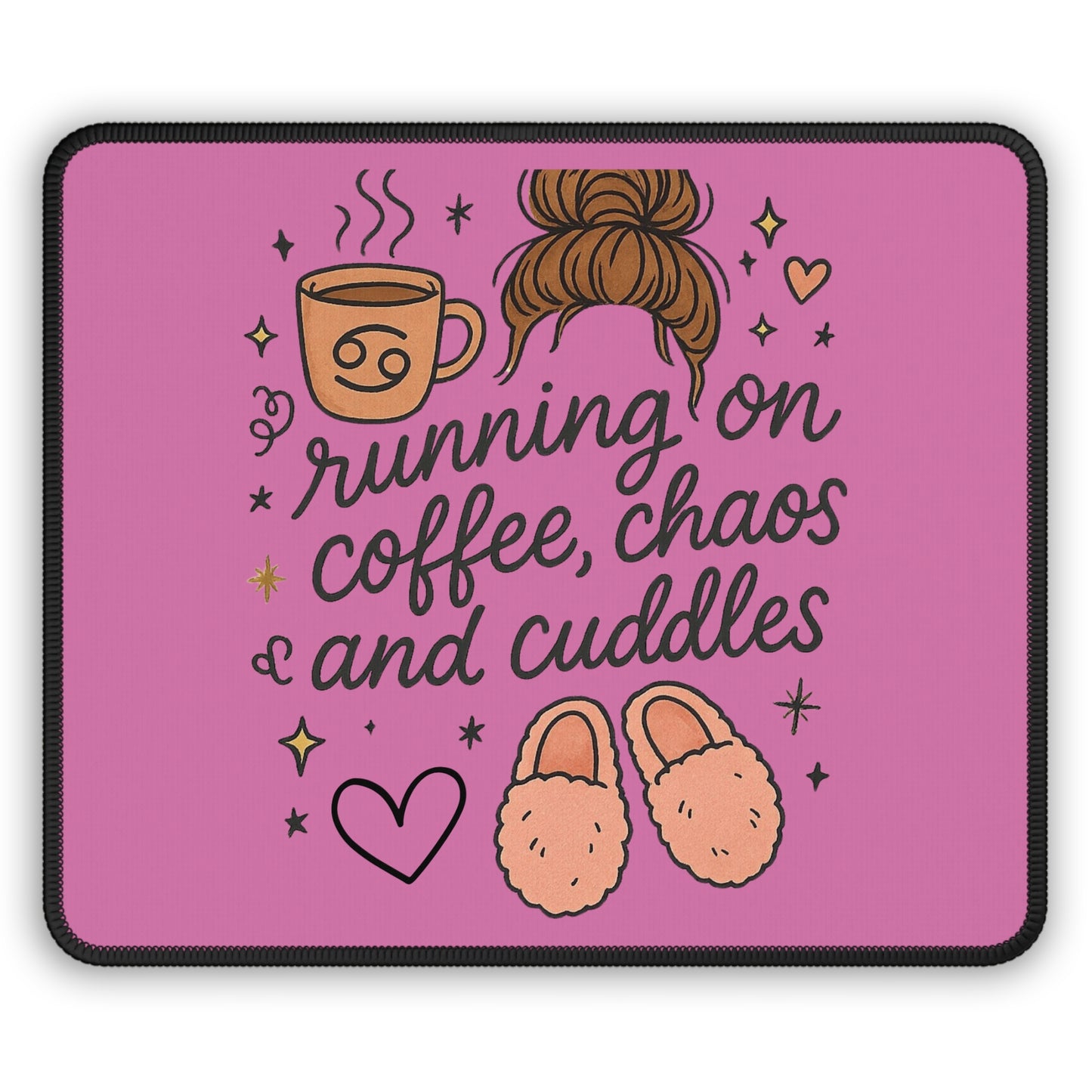 Coffee Chaos Gaming Mouse Pad, Cute Desk Accessory, Gamer Gift, Office Decor, Cozy Room Decor, Fun Mousepad