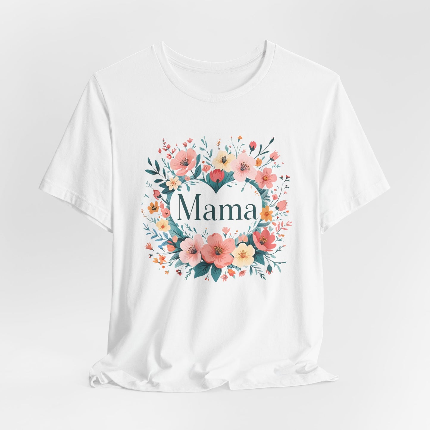 Floral Mama Tee - Perfect Gift for Moms, Mothers Day Shirt, Casual Wear, Birthday Surprise, Family Gathering
